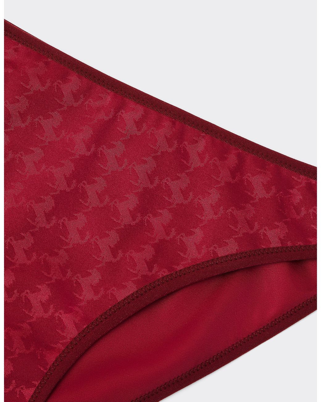 Ferrari Red Bikini Bottoms With Prancing Horse Motif