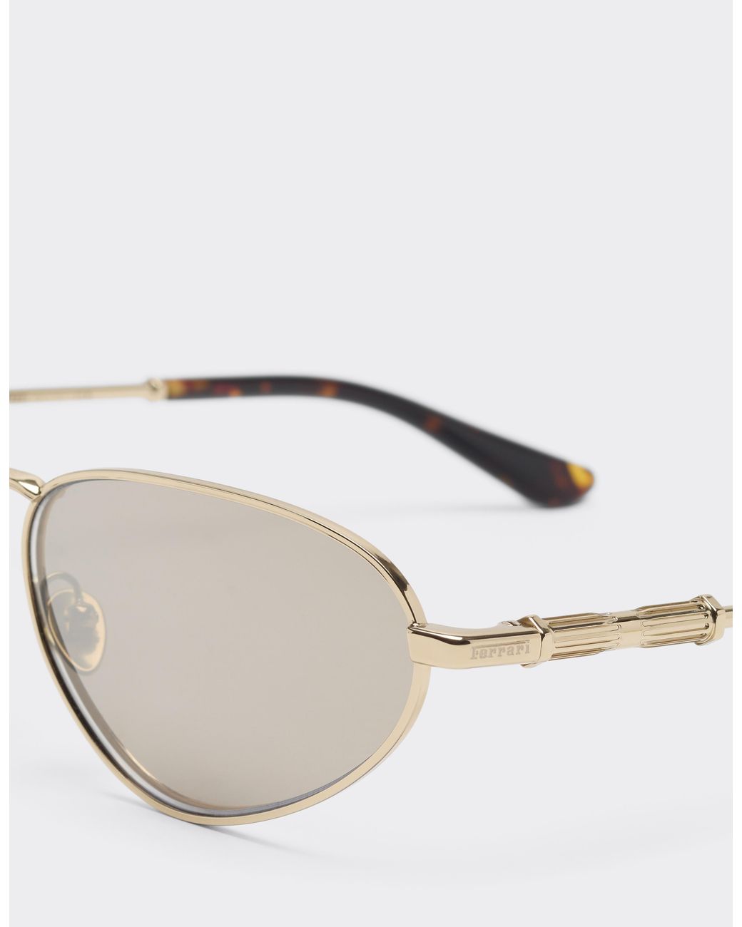 Ferrari Multicolor Coloured Metal Sunglasses With Lenses With A Mirror Finish