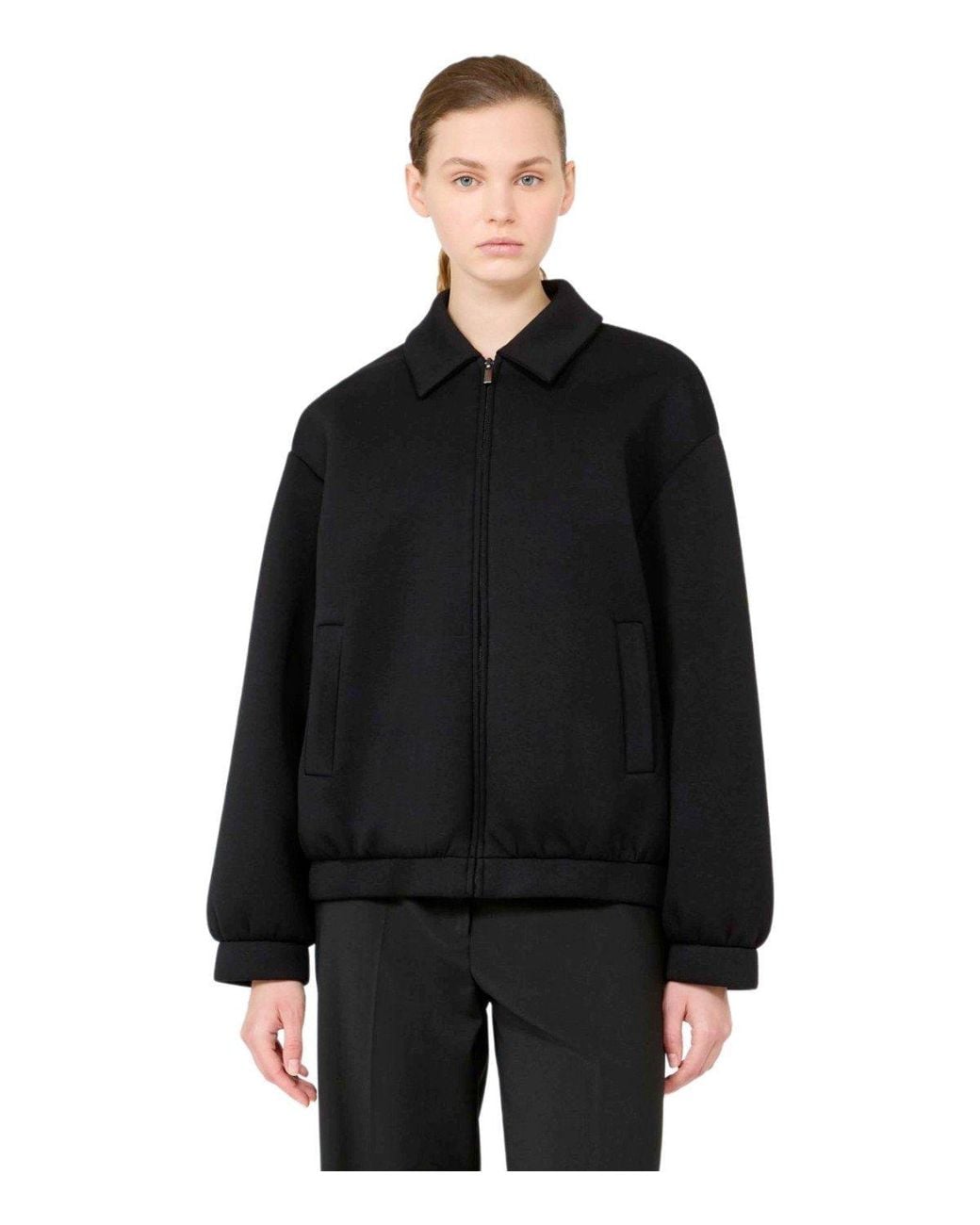 Weekend by Maxmara Black Zebra Sweatshirt