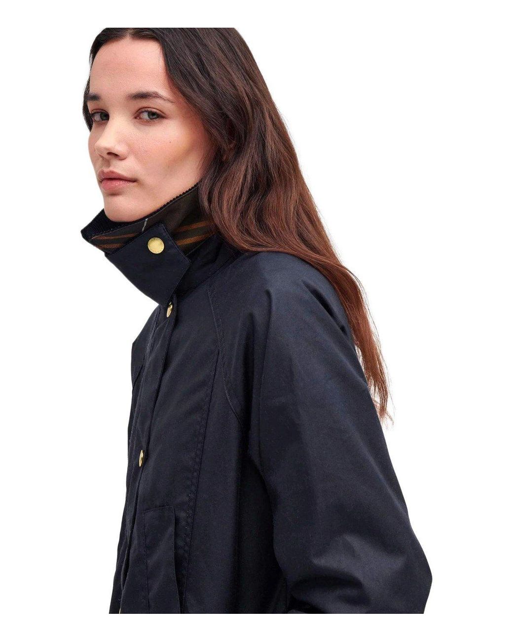 Barbour Black Modern Beadnell Wax Jacket