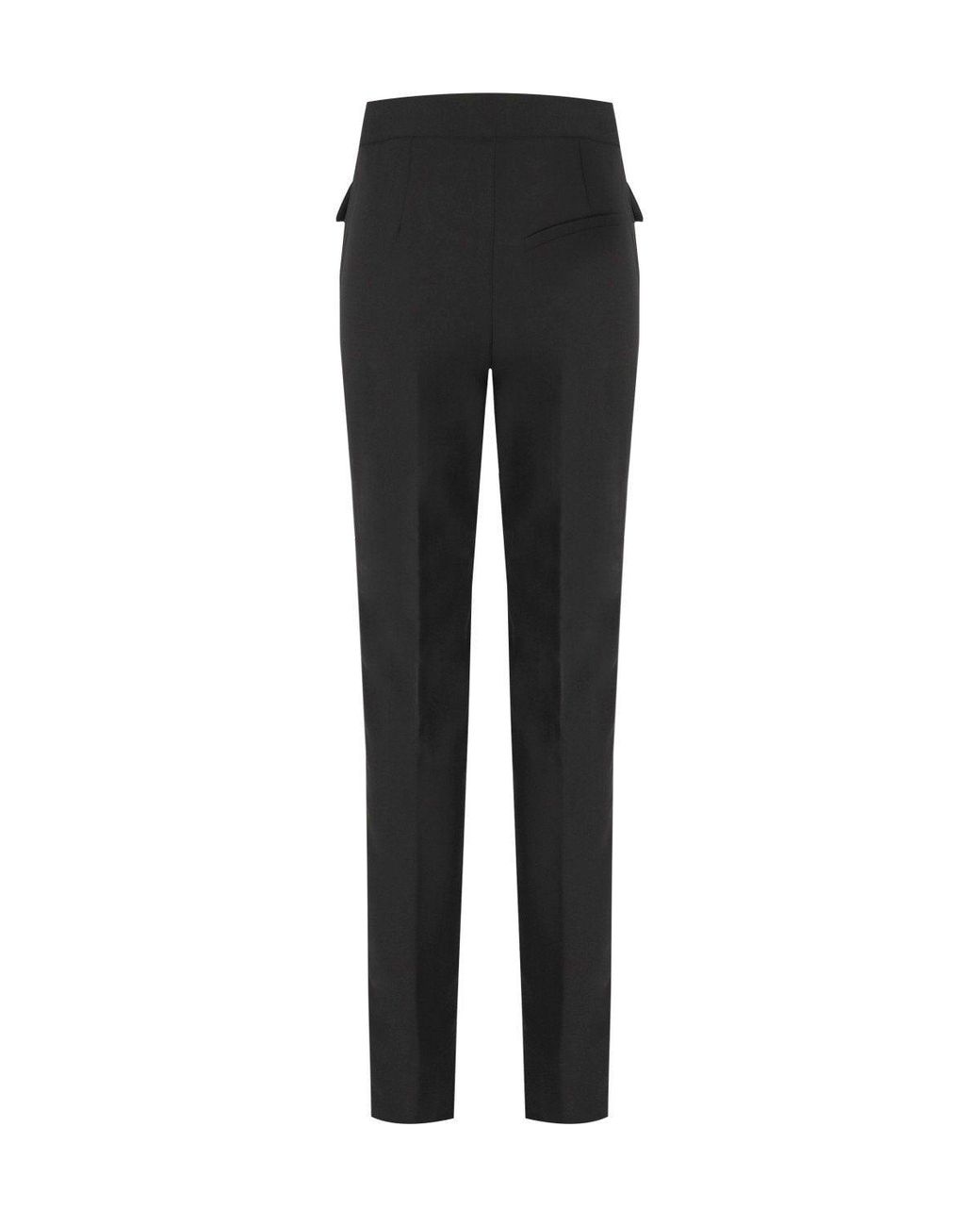 Ganni Black Twill Pants With Pockets