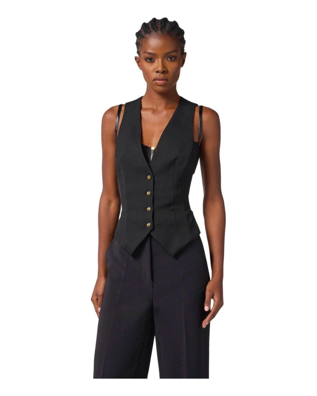 Elisabetta Franchi Black Vest