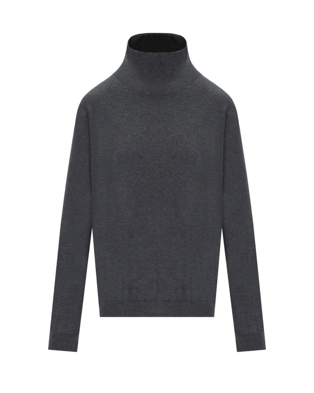 Weekend by Maxmara Gray Kiku Turtleneck Sweater