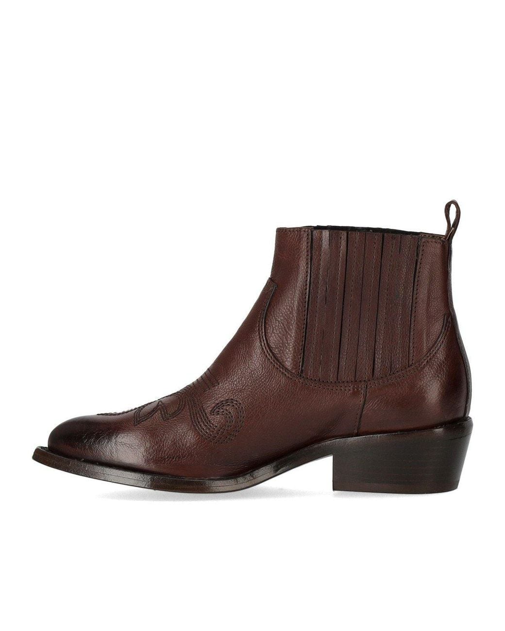 Duccio Del Duca Brown Ebony Texan Ankle Boot