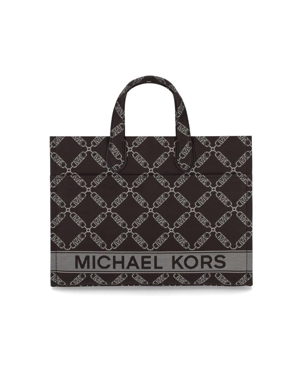 Michael kors shopping bag black sale