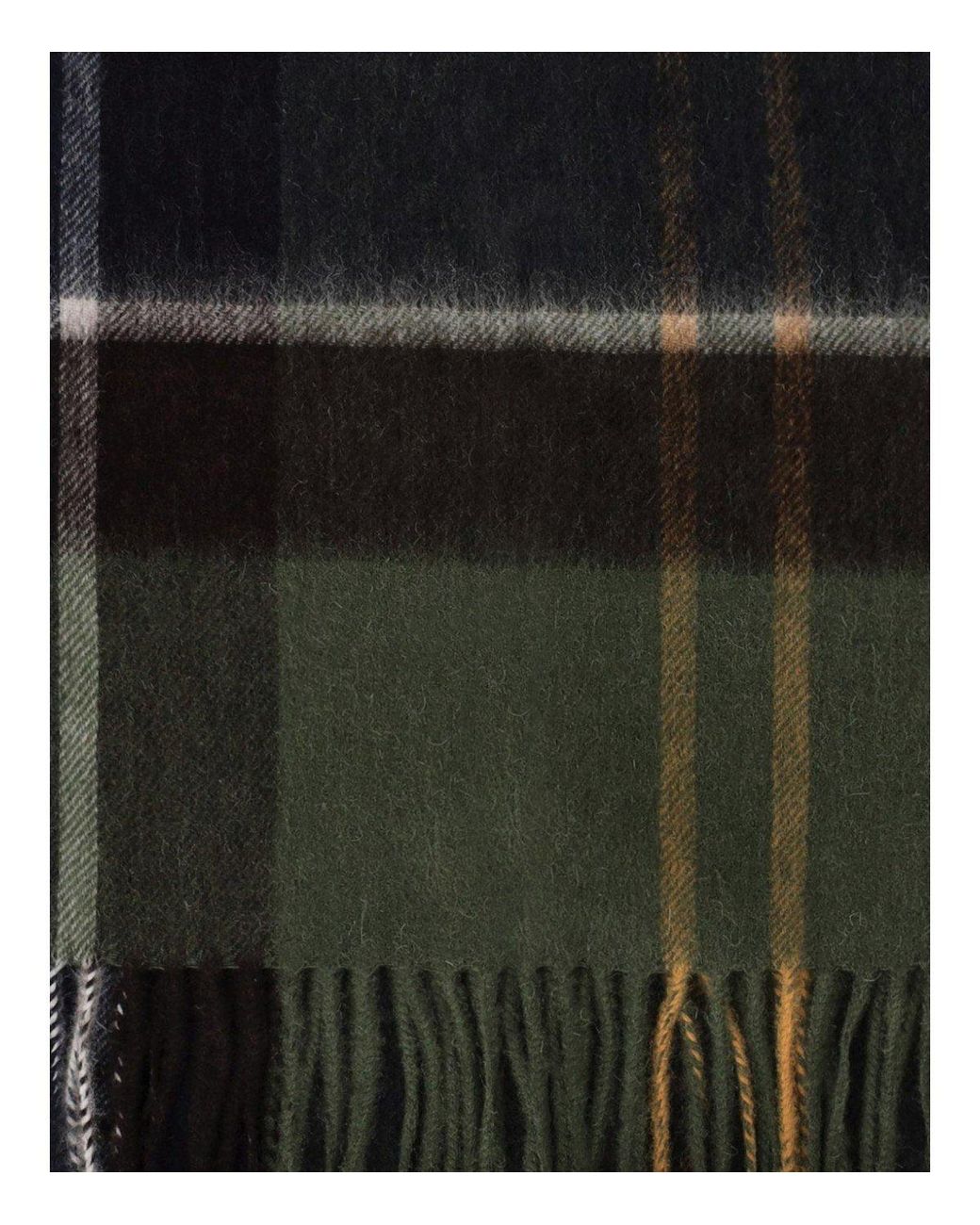 Barbour Black Carrbridge Tartan Scarf for men
