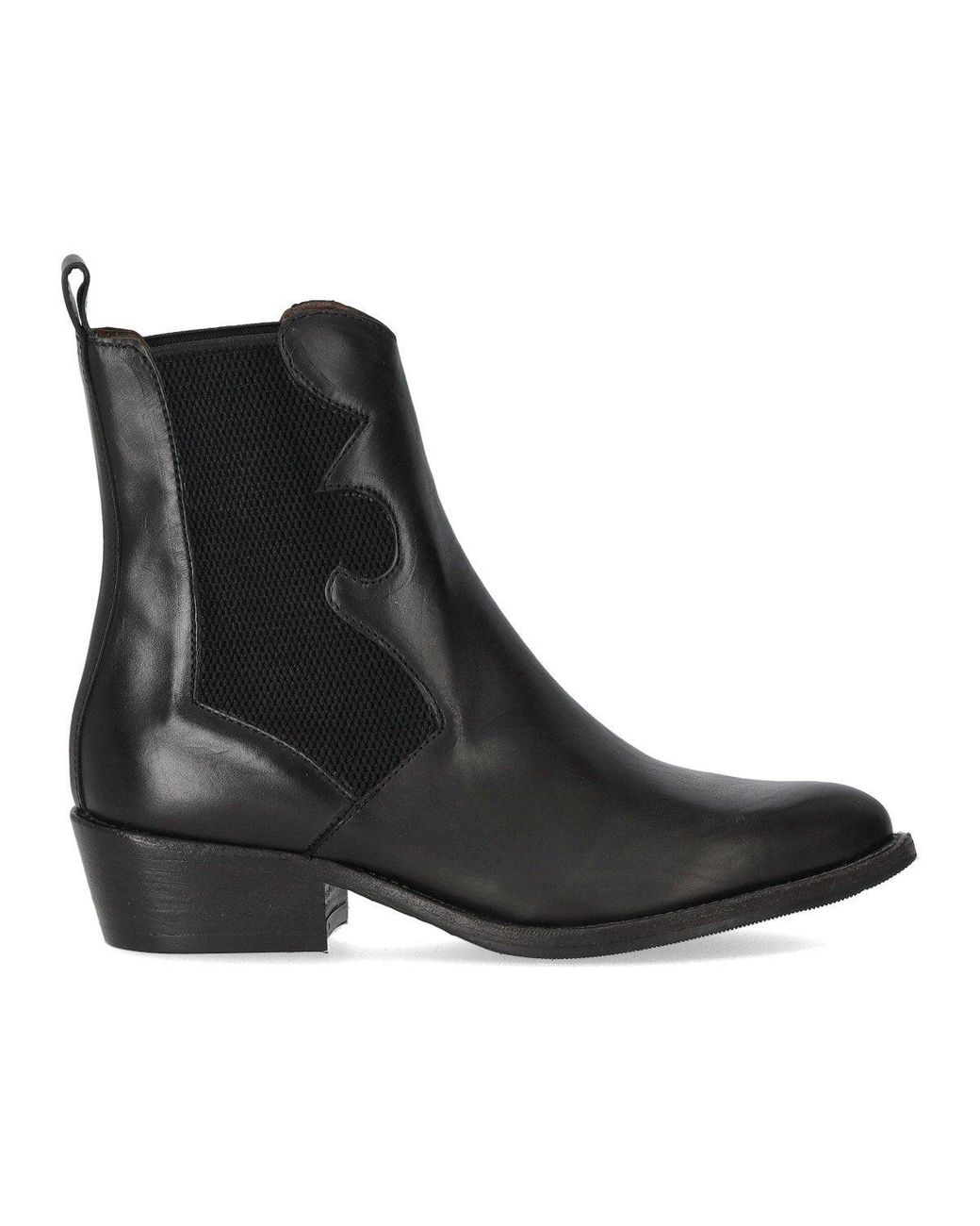 Duccio Del Duca Black Texan Bootie