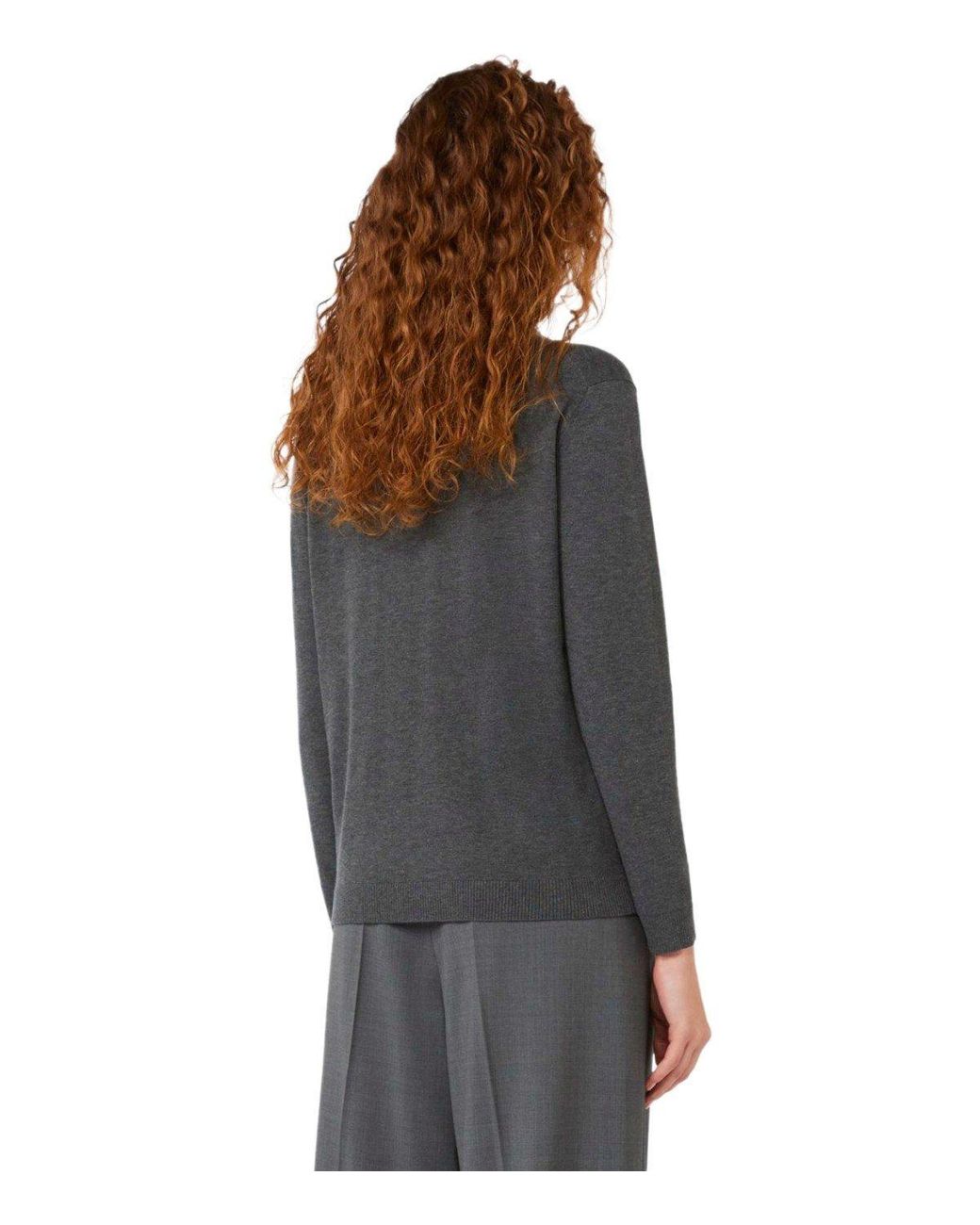 Weekend by Maxmara Gray Kiku Turtleneck Sweater