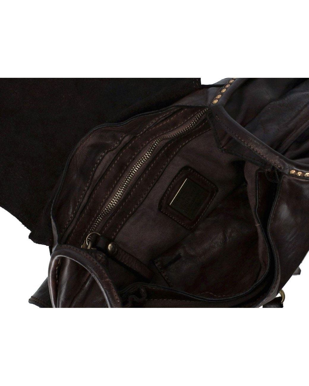 Campomaggi Black Enza Dark Shoulder Bag