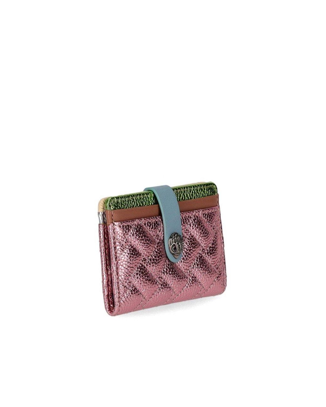 Kurt Geiger Pink Kensington Multicolored Card Holder