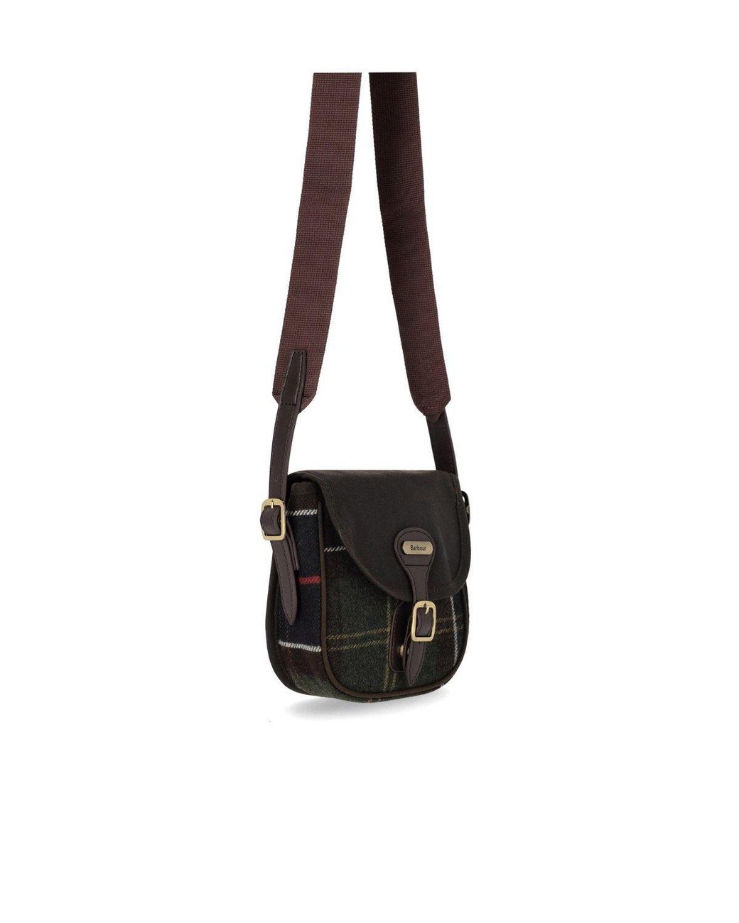 Barbour Black Whitley Tartan Crossbody Bag