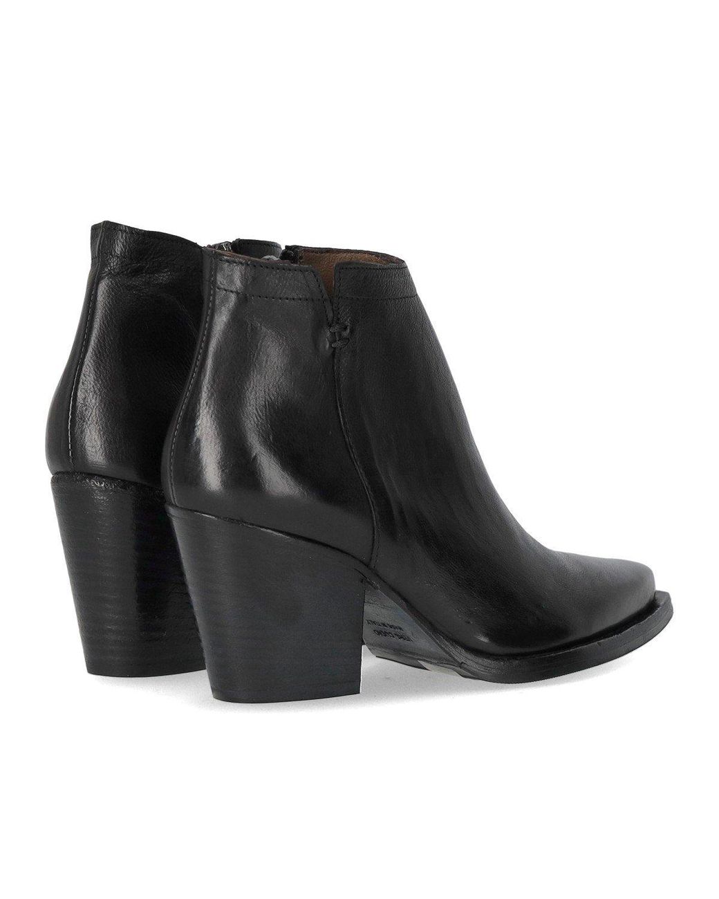Duccio Del Duca Black Texan Ankle Boot