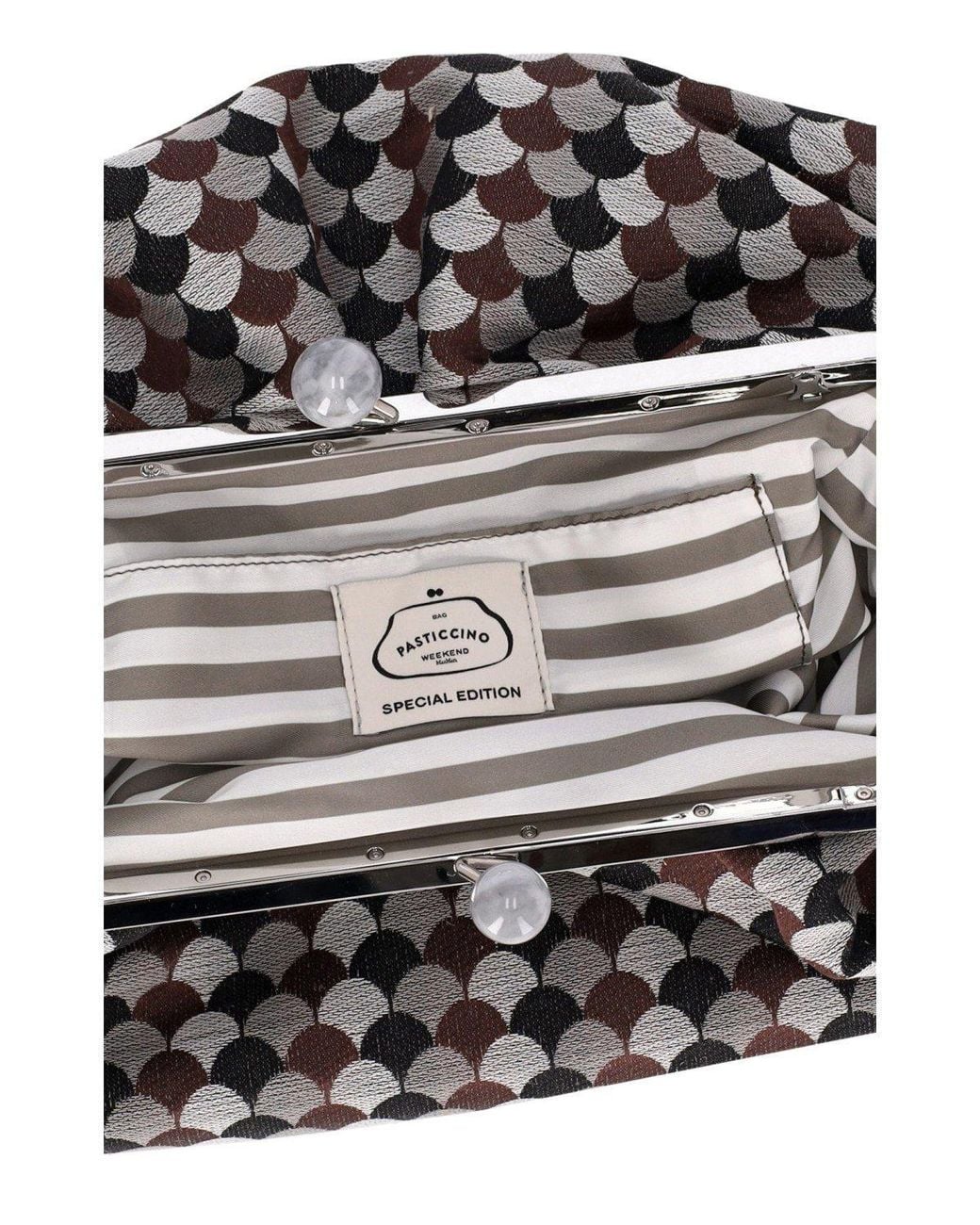 Weekend by Maxmara Black Clutch Pasticcino Italianroots Large