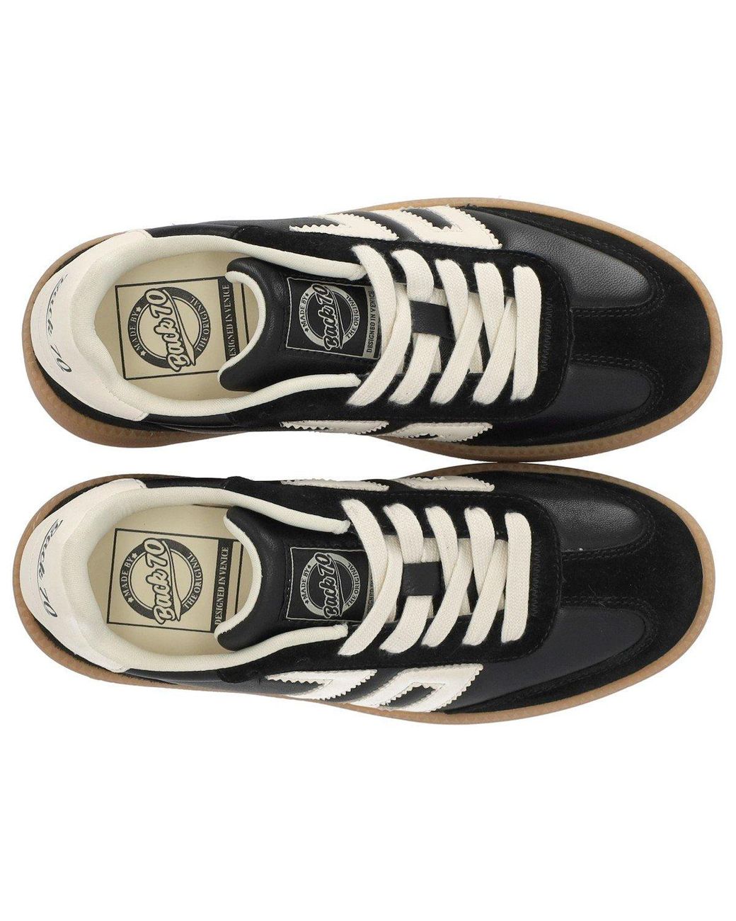 Back70 Black Xxl Leather Sneaker