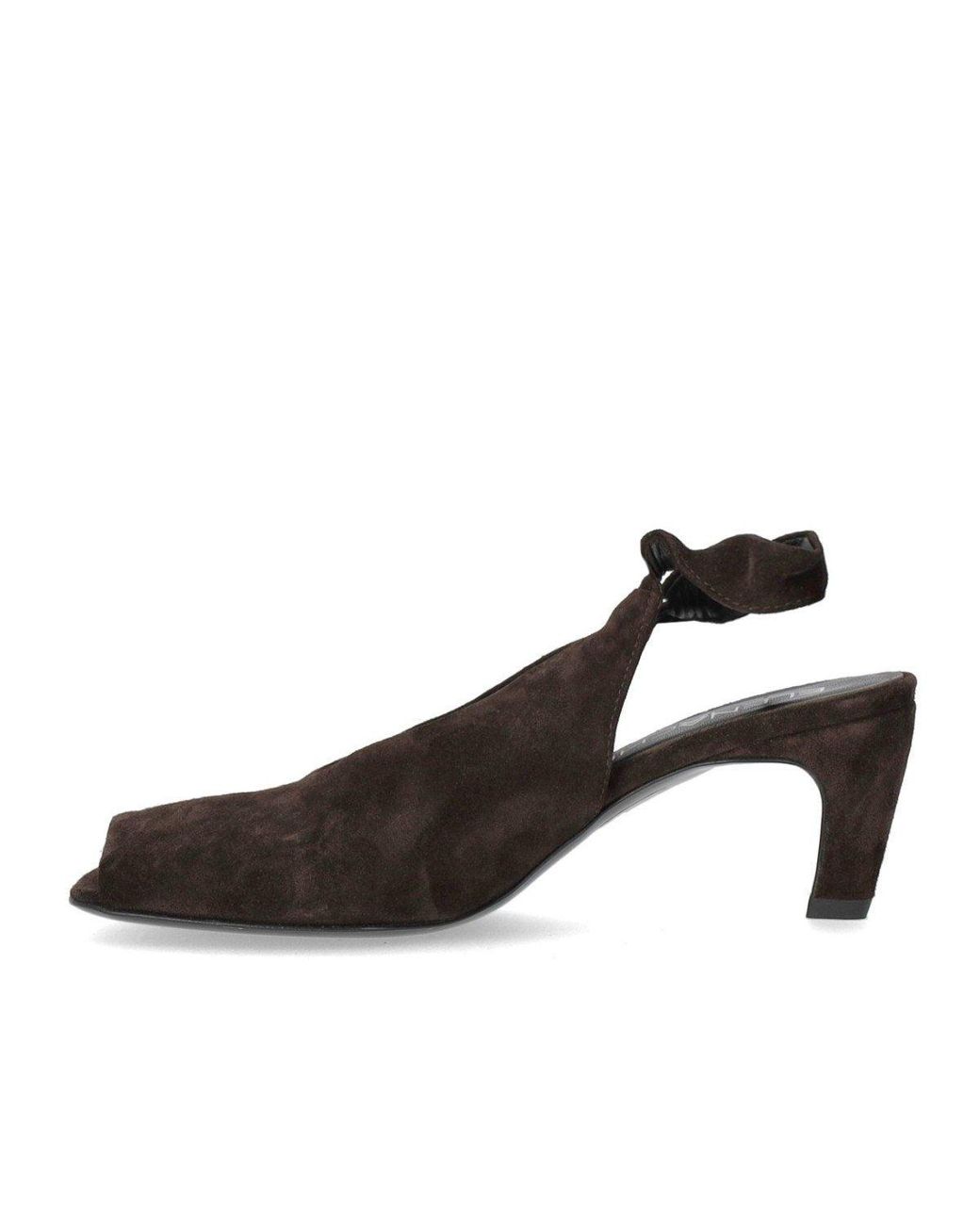 Elena Iachi Brown Dark Heeled Sandal