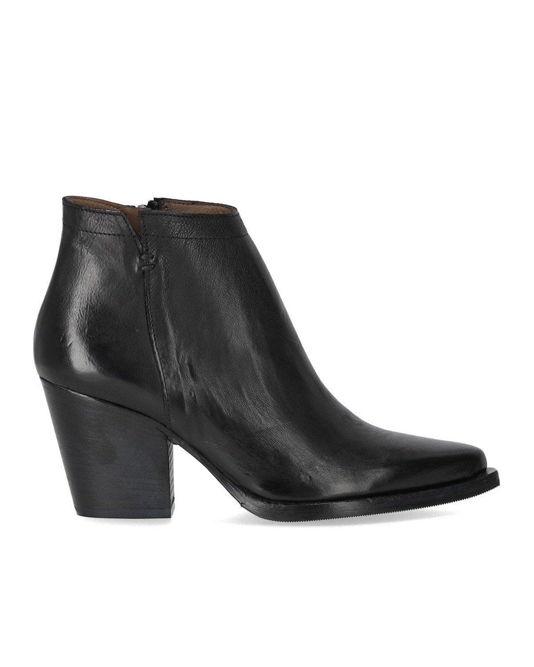 Duccio Del Duca Black Texan Ankle Boot