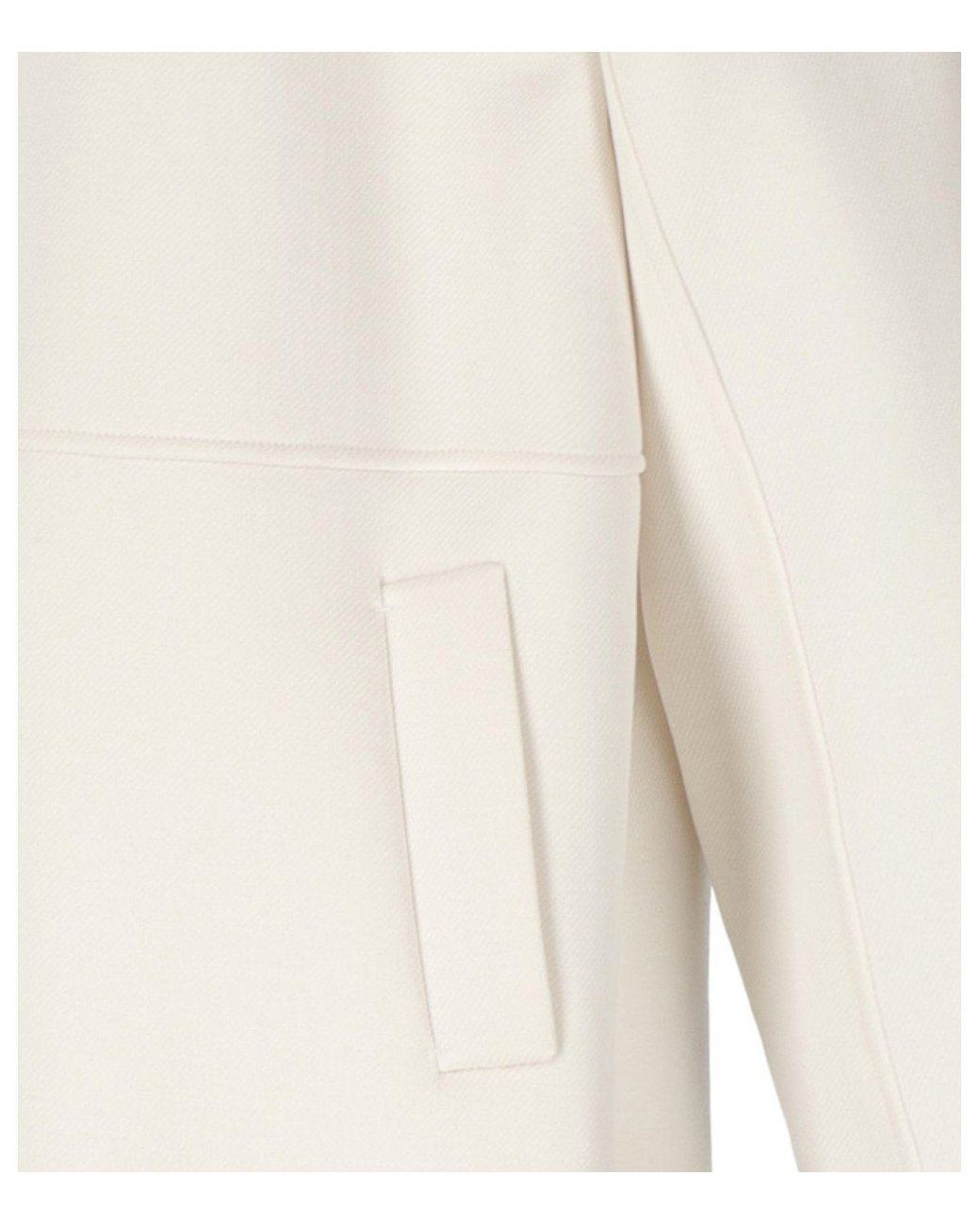 Max Mara White Stilla Belted Coat