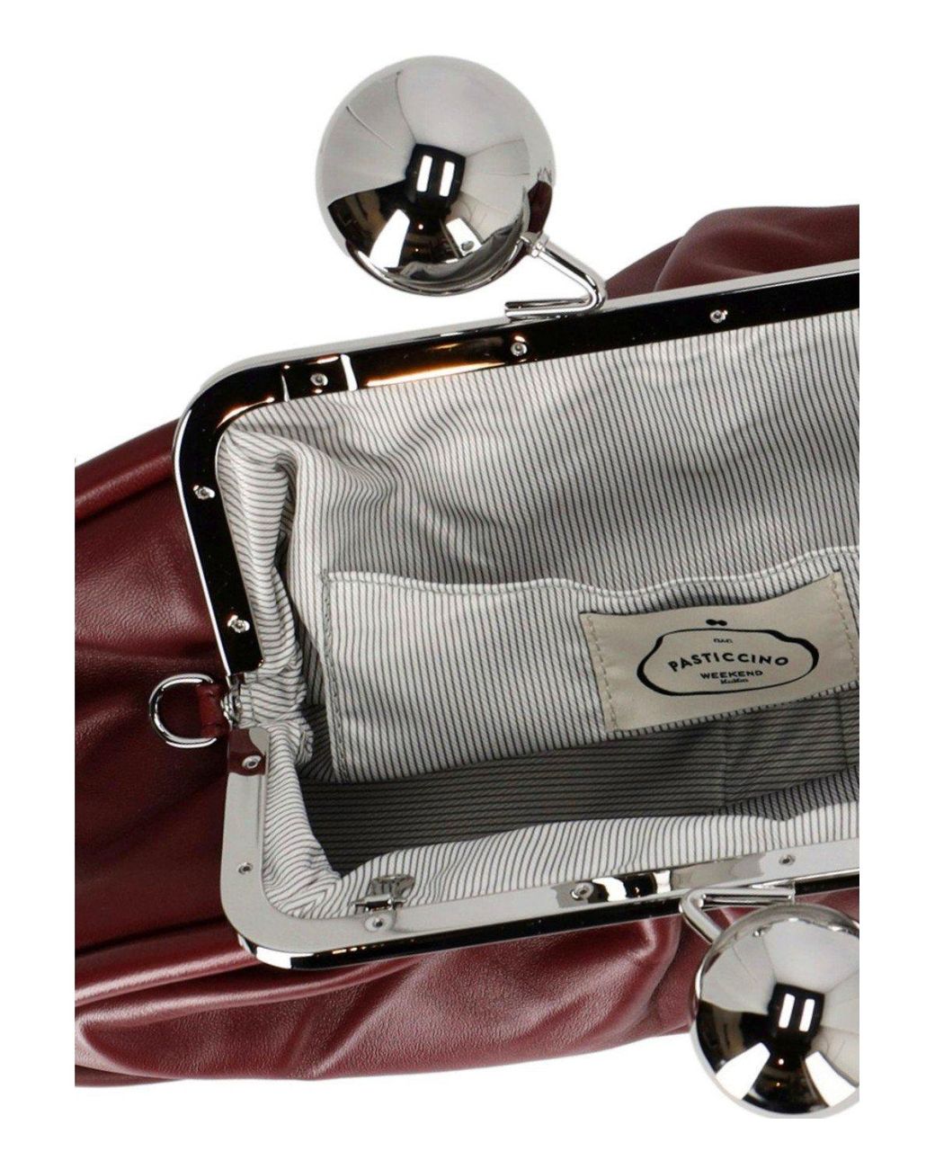 Weekend by Maxmara Red Pasticcino Milvanew Medium Burgundy Clutch