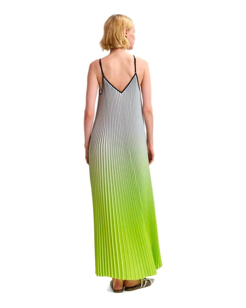 Essentiel Antwerp Green Haurus Long Dress
