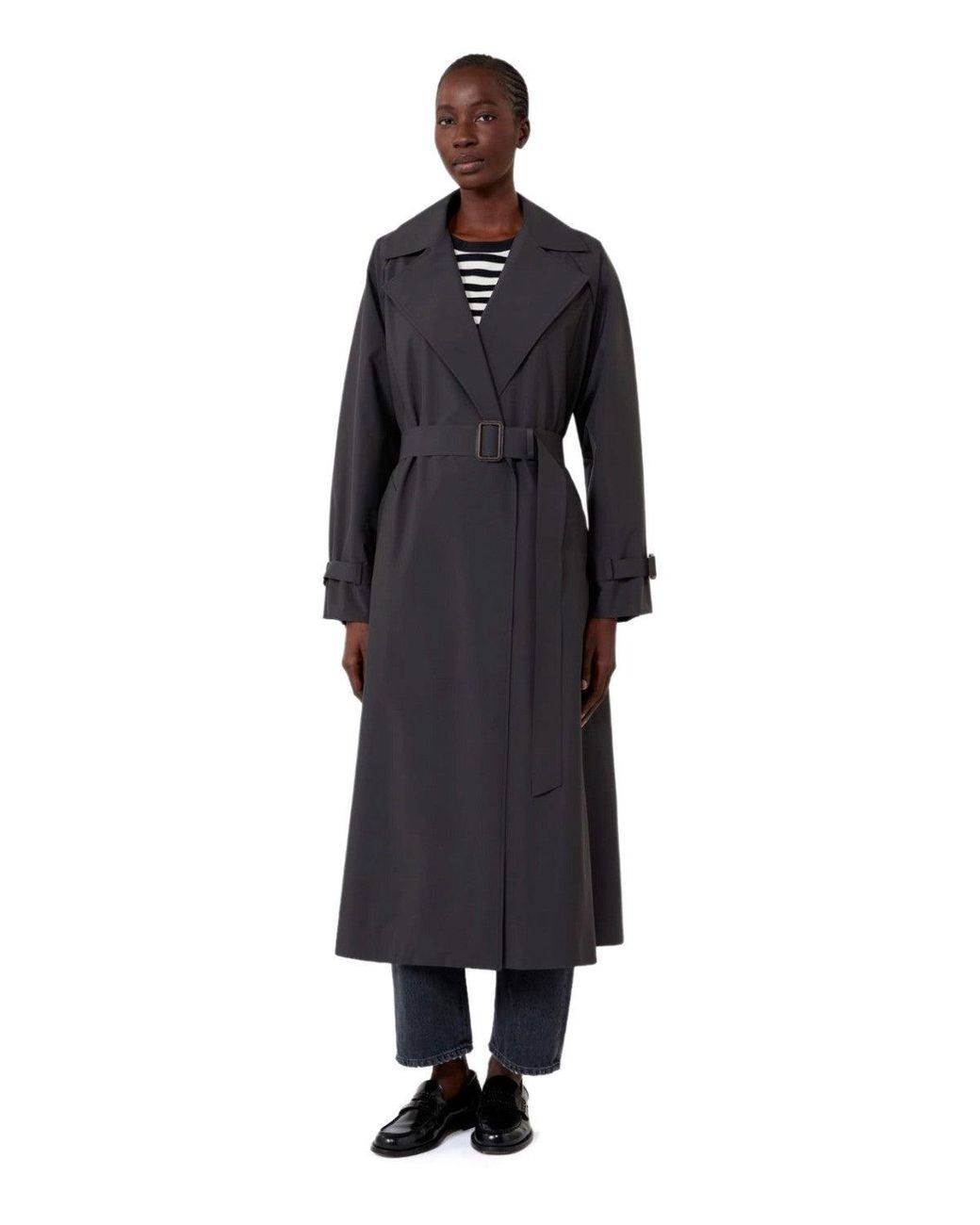 Weekend by Maxmara Black Trench Coat Fatto