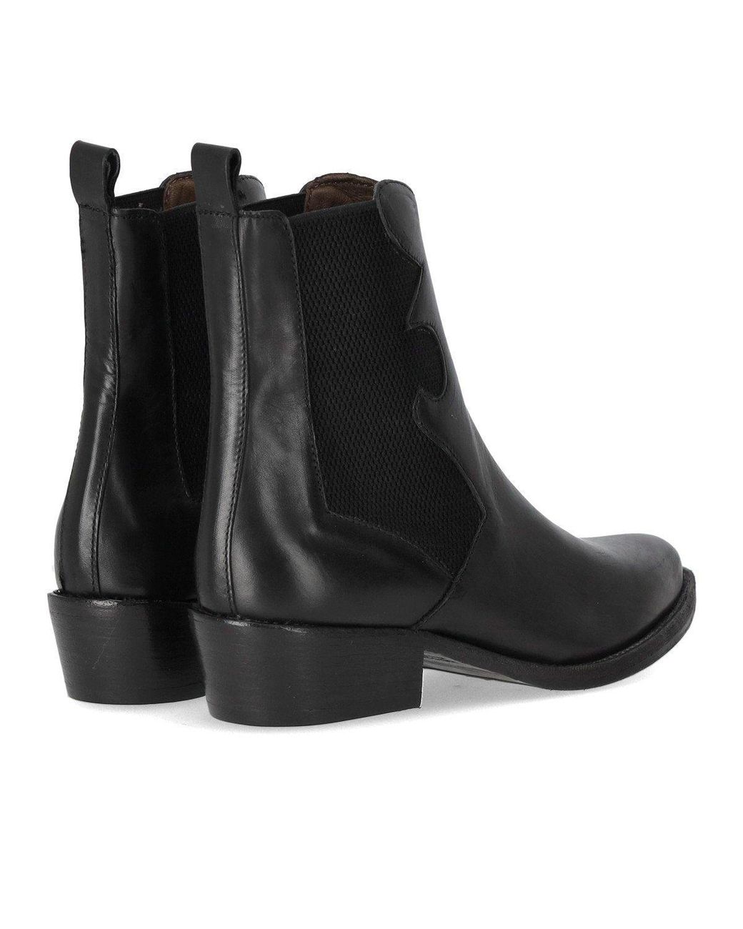 Duccio Del Duca Black Texan Bootie