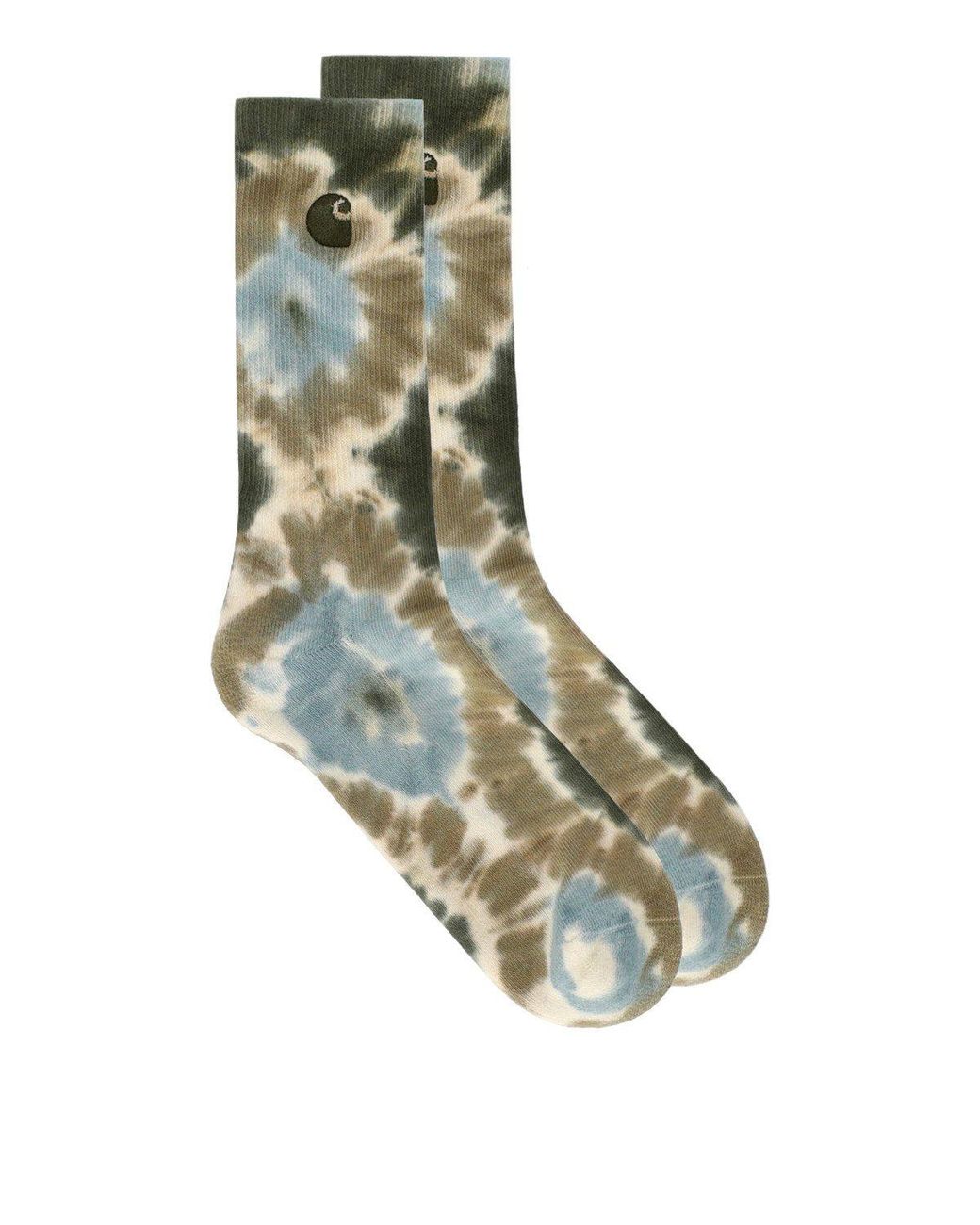 Carhartt Blue Cusco Tie-Dye Socks for men
