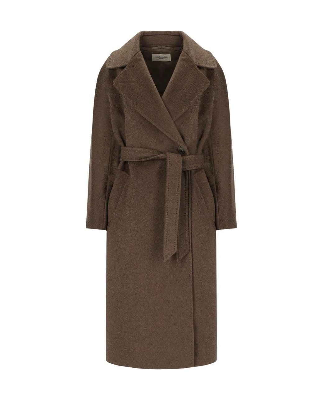 Weekend by Maxmara Brown Coat Resina