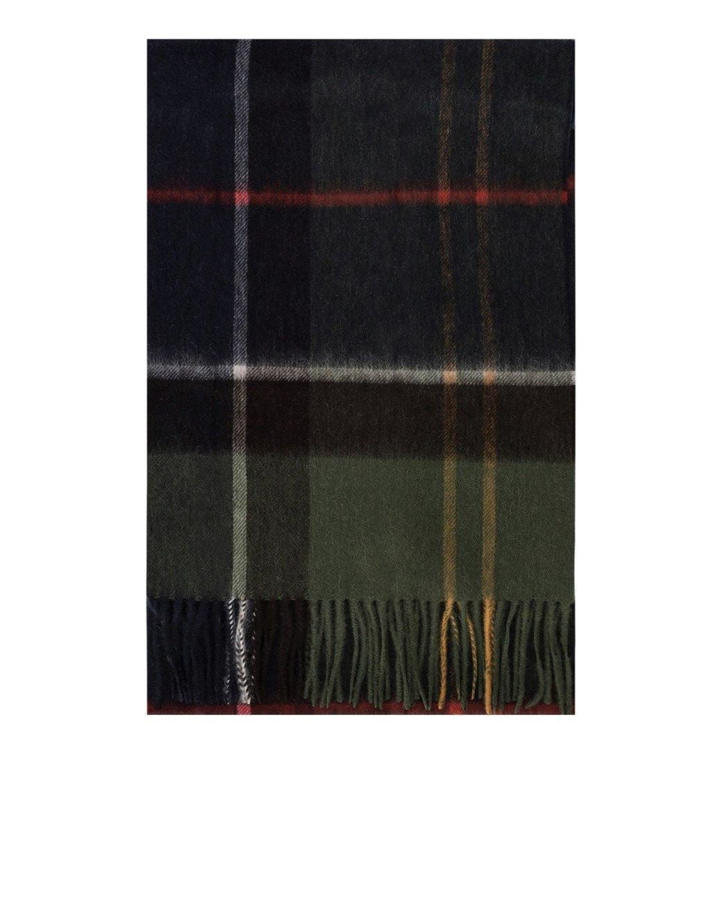 Barbour Black Carrbridge Tartan Scarf for men
