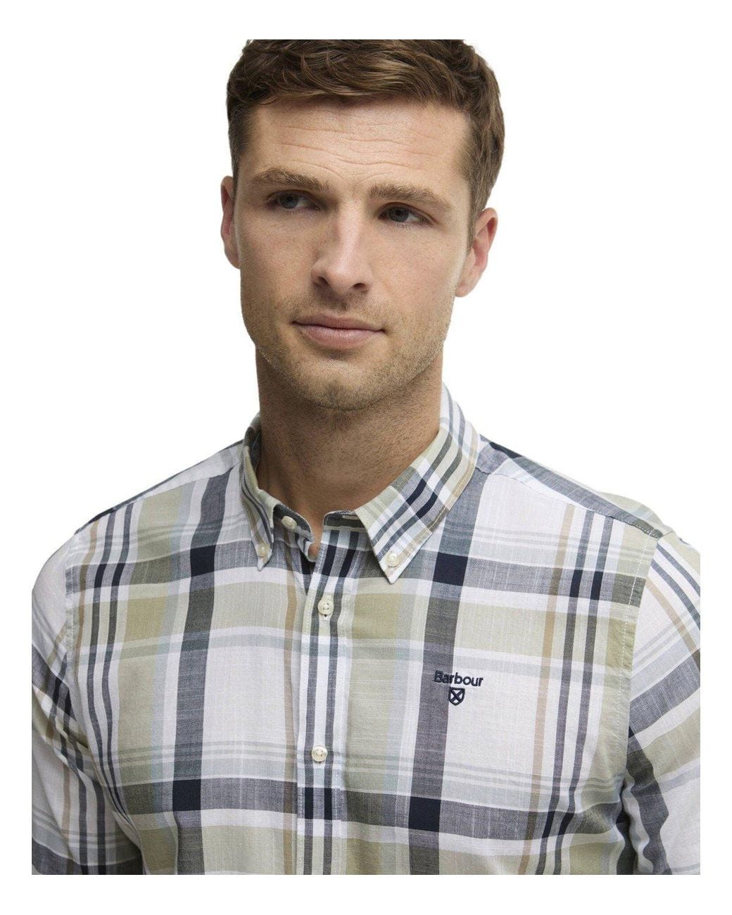 Barbour Gray Kidd Laurel Shirt for men