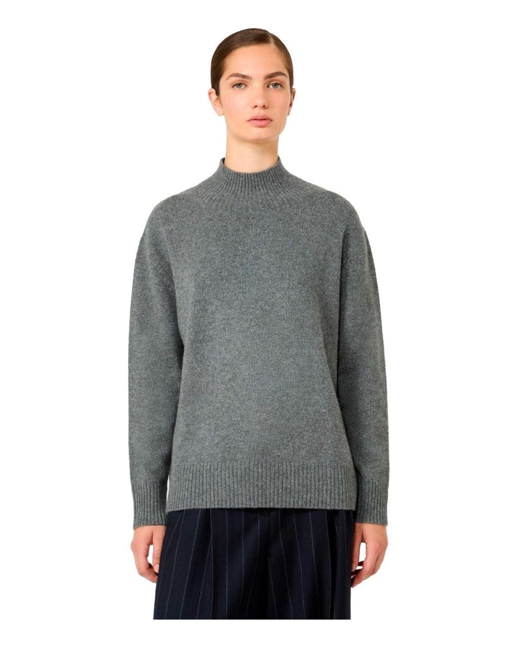 Weekend by Maxmara Gray Sweater Elegia