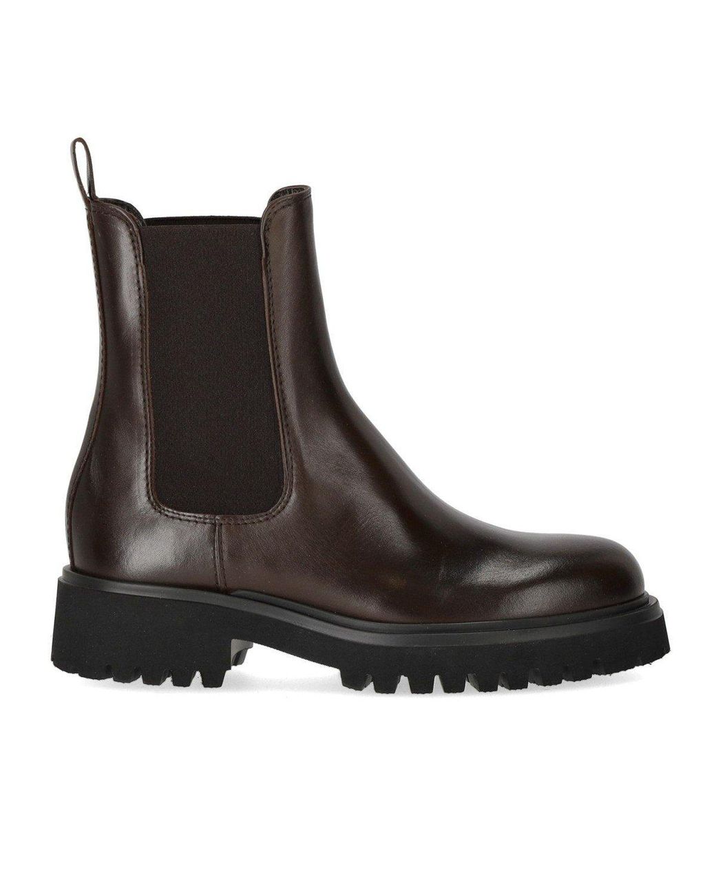 Guglielmo Rotta Brown Worms Chocolate Chelsea Boot
