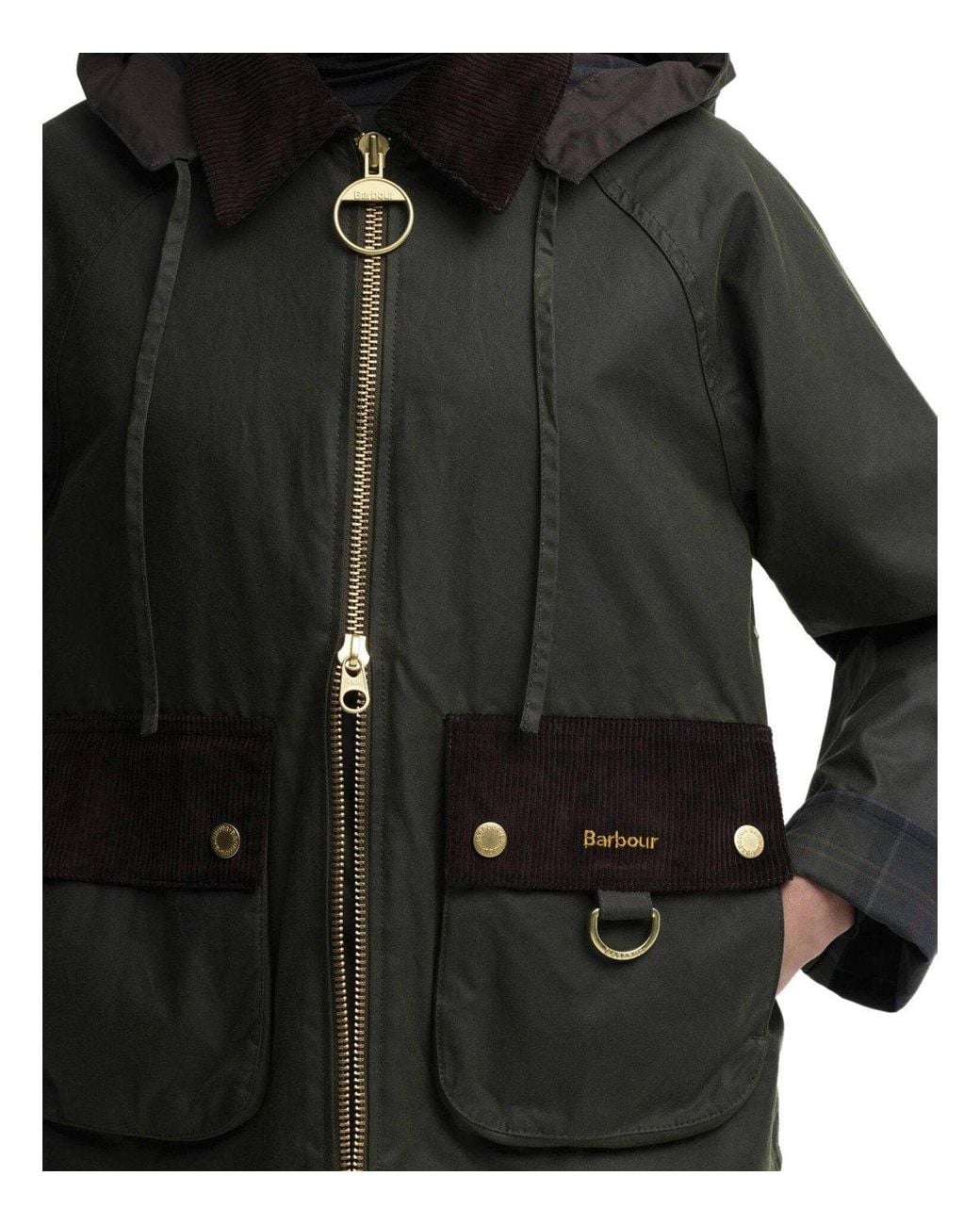 Barbour Black Carville Wax Jacket