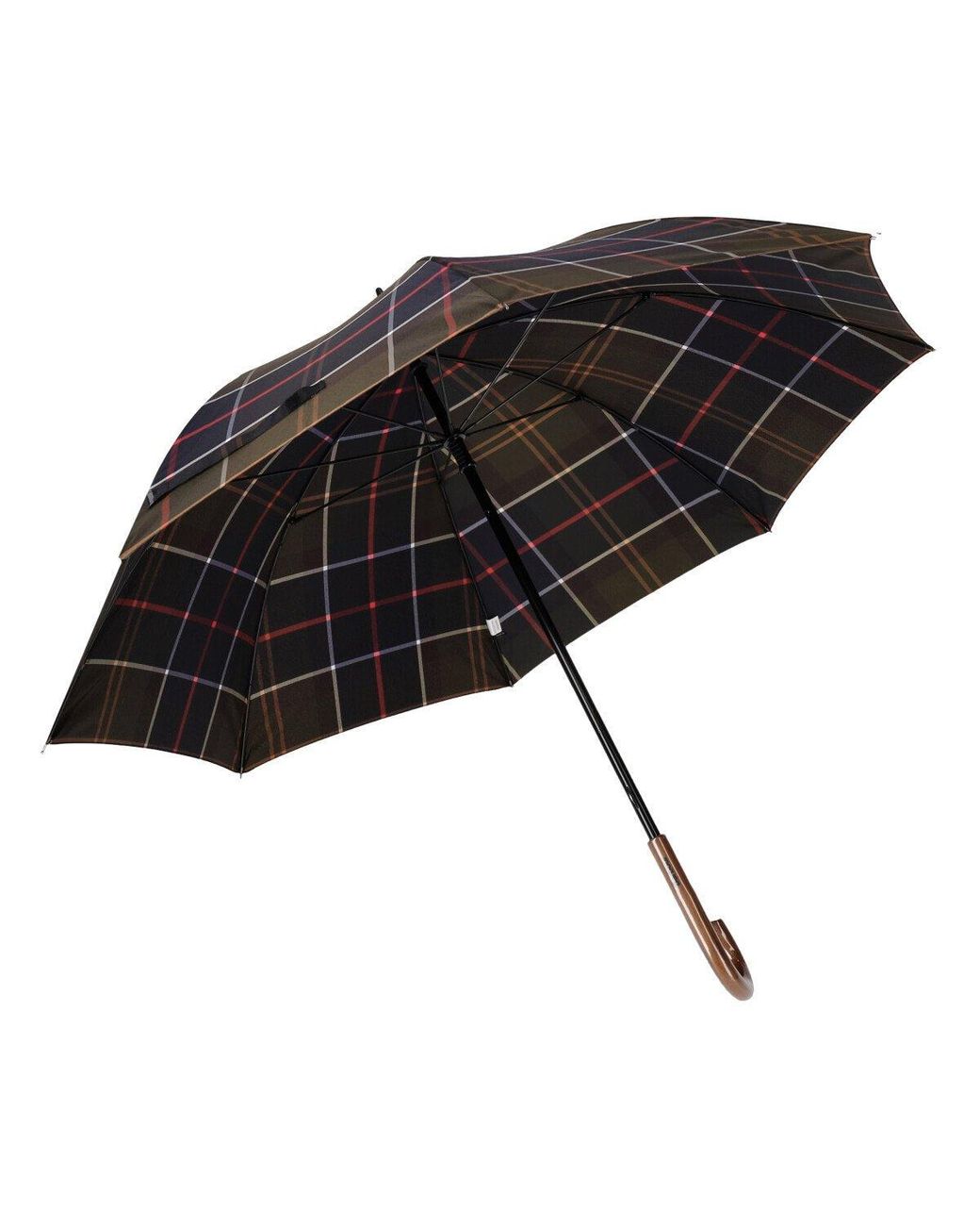 Ombrello Tartan Walker di Barbour in Black