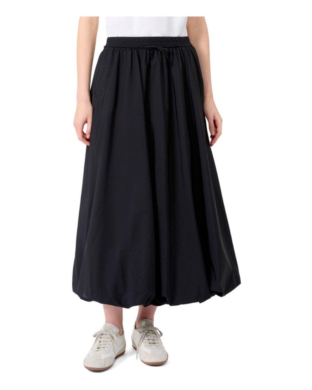 Weekend by Maxmara Black Ciurma Balloon Skirt