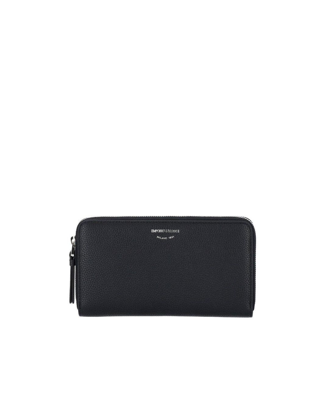 Emporio Armani Black Myea Bleu Wallet