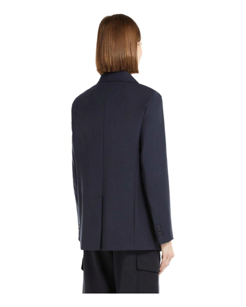Weekend by Maxmara Blue Materia Single Breasted Blazer