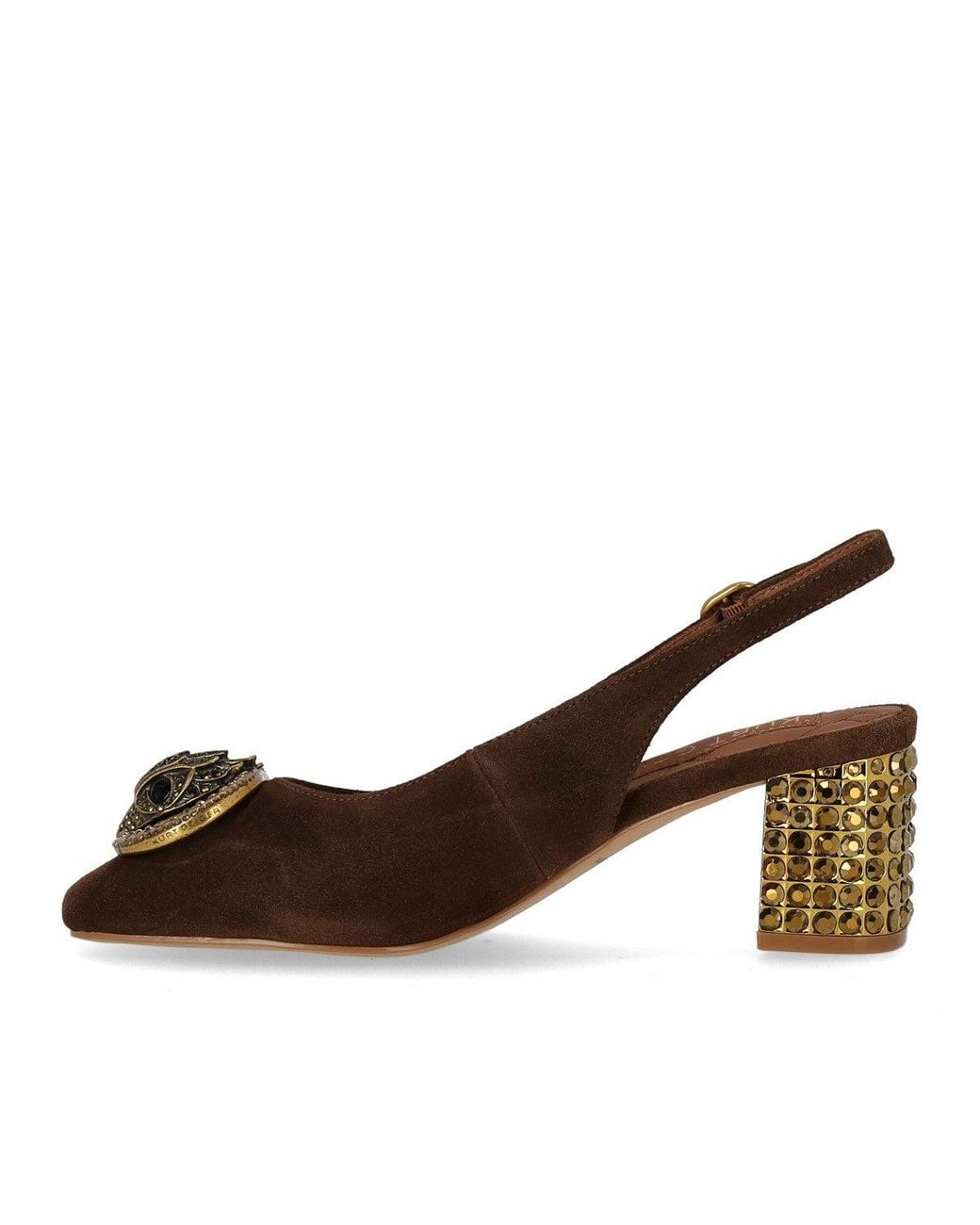 Kurt Geiger Brown Slingback Chelsea Block