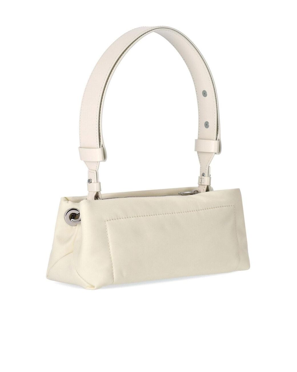 Ganni Pillow Baguette Bag in Natural | Lyst