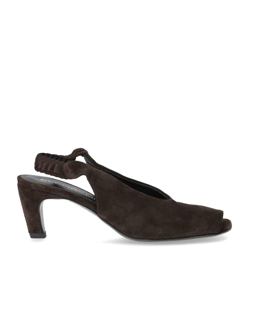 Elena Iachi Brown Dark Heeled Sandal
