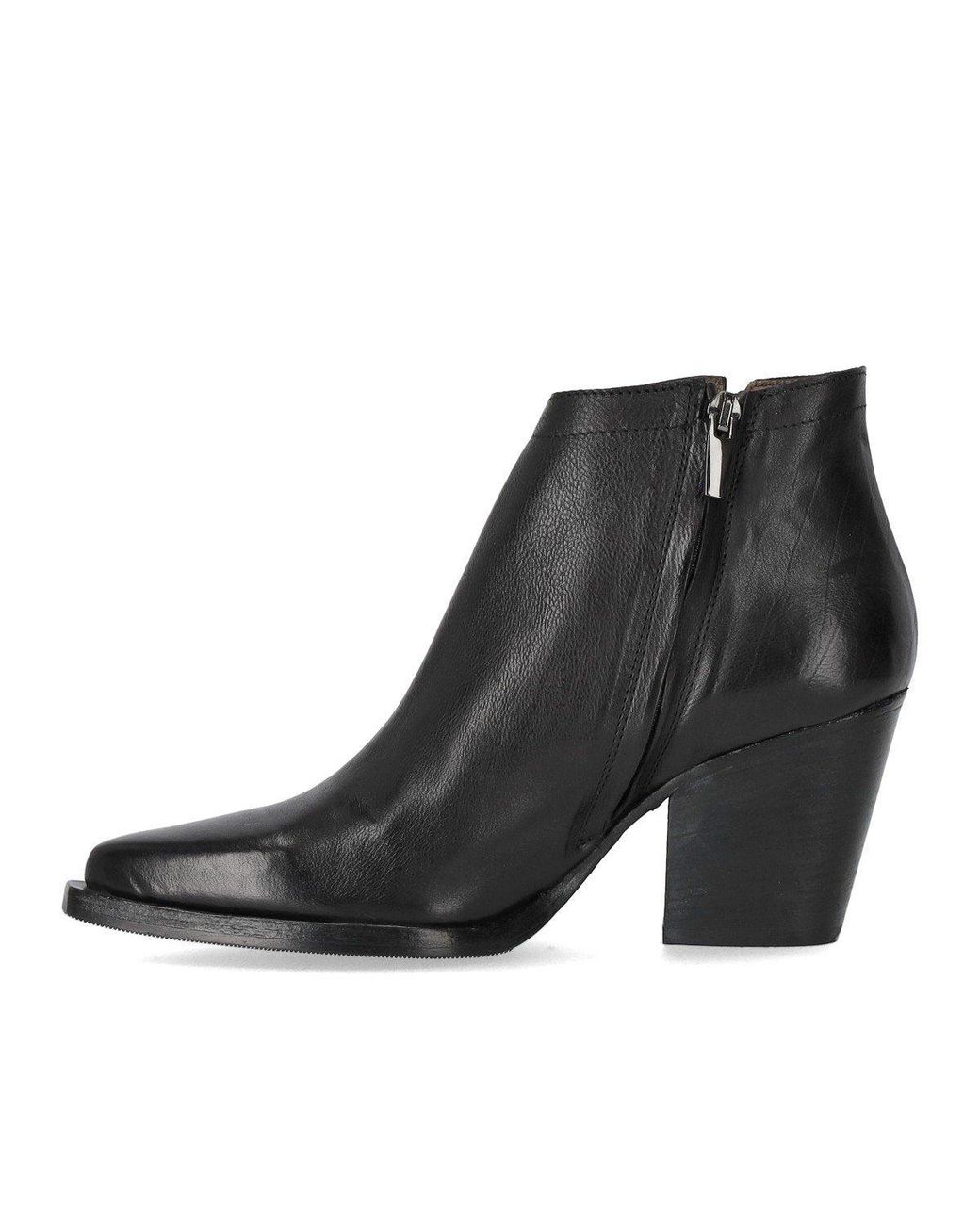 Duccio Del Duca Black Texan Ankle Boot