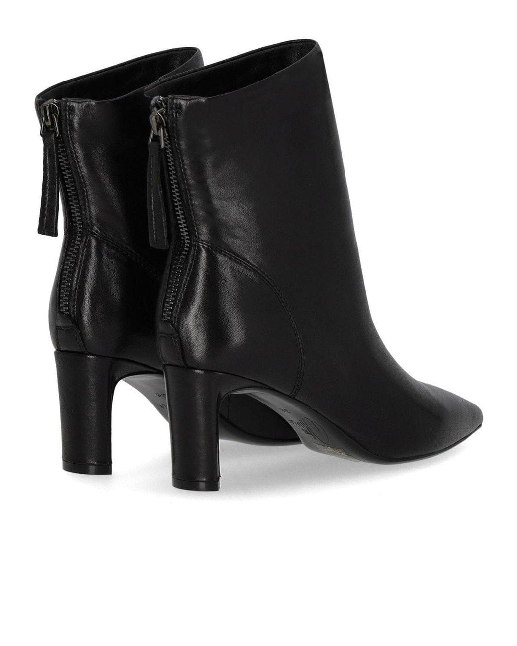 MISS OLIVIA Black Gaia Heeled Ankle Boot