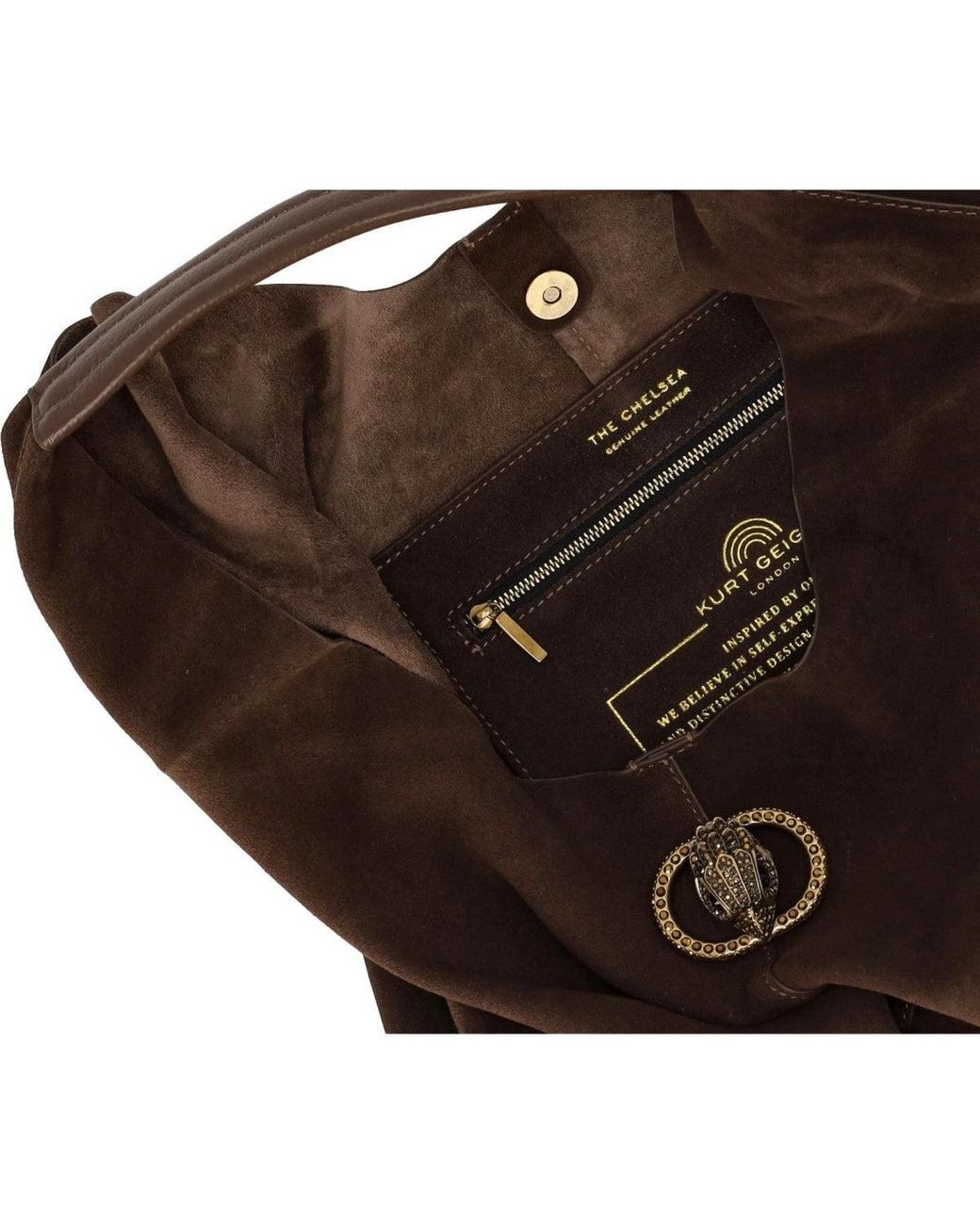 Kurt Geiger Brown Hobo Shoulder Bag