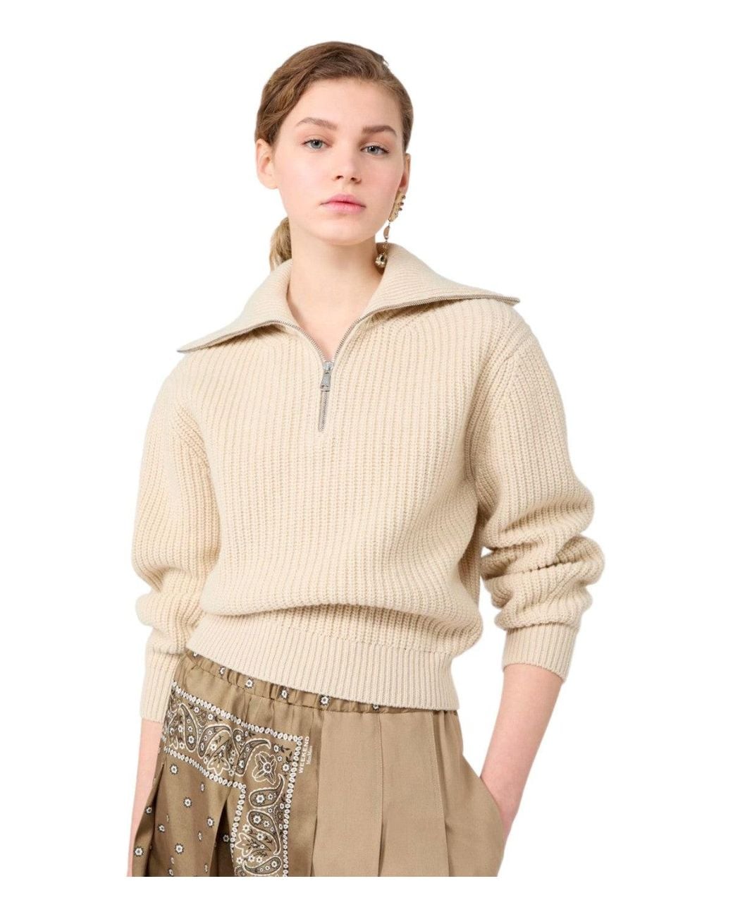 Weekend by Maxmara Natural Sweater Laser Cream