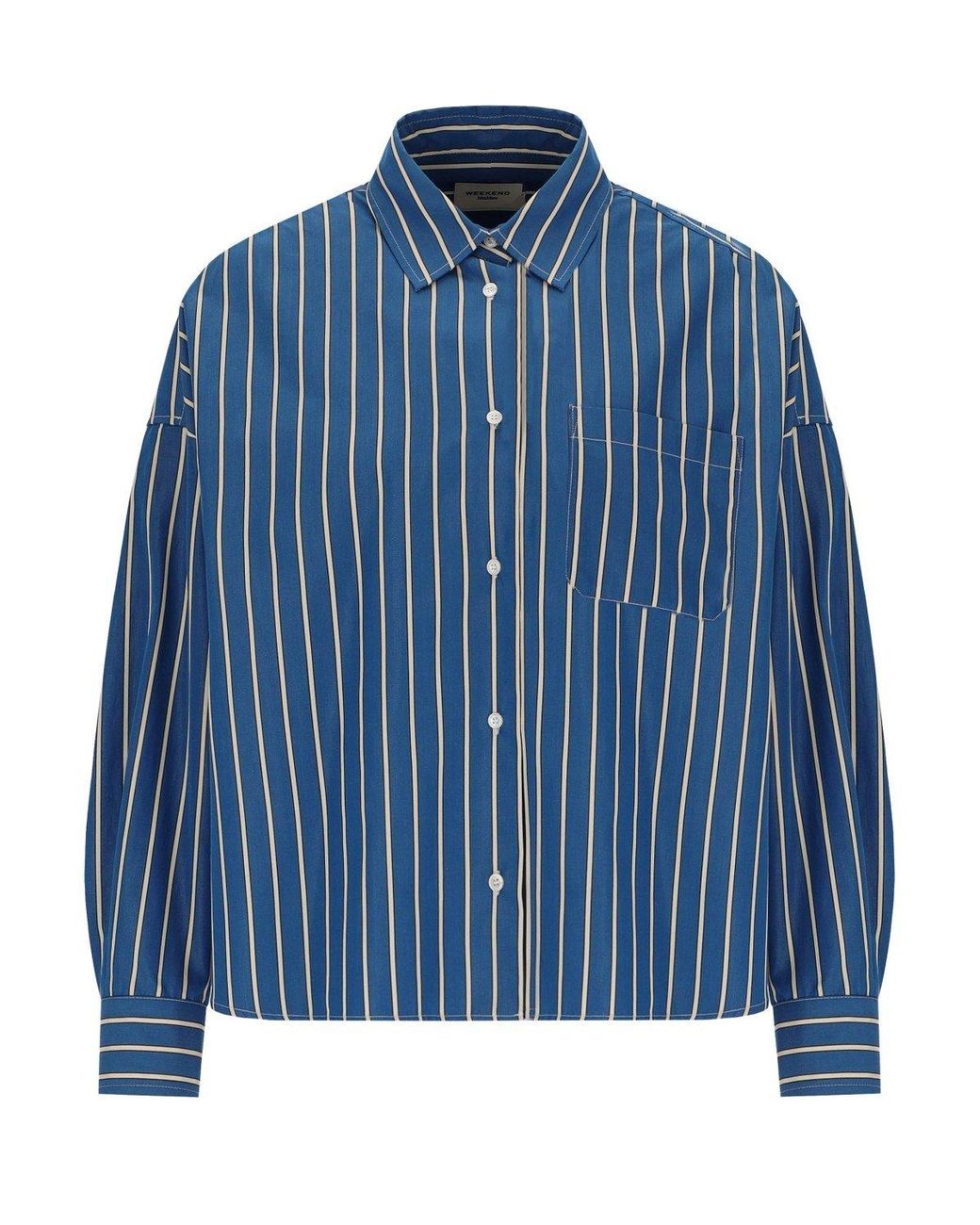 Weekend by Maxmara Blue Onore Striped Shirt