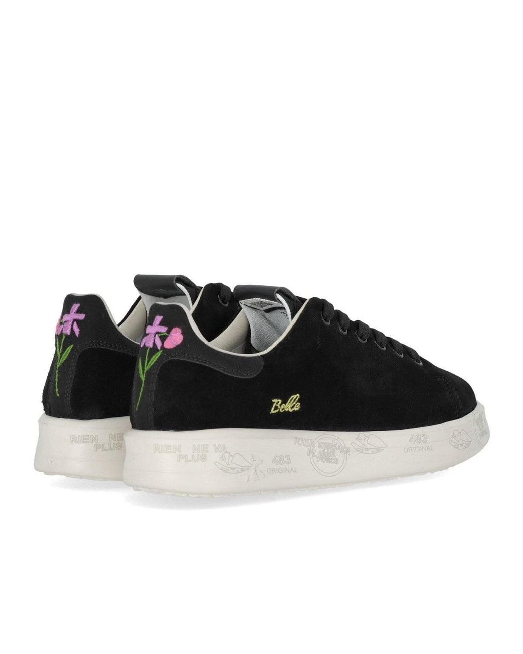 Premiata Black Sneaker Belle 8631