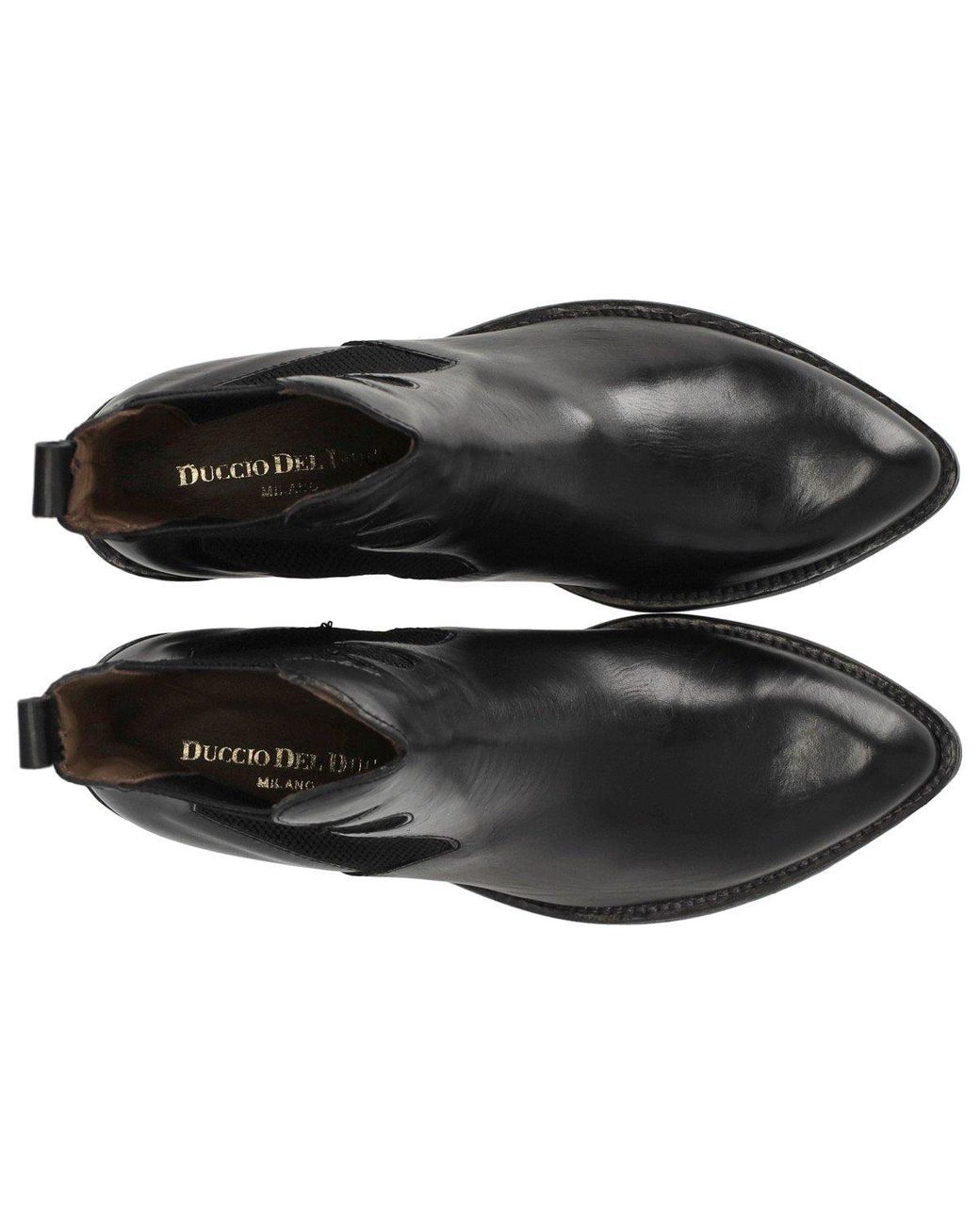 Duccio Del Duca Black Texan Bootie