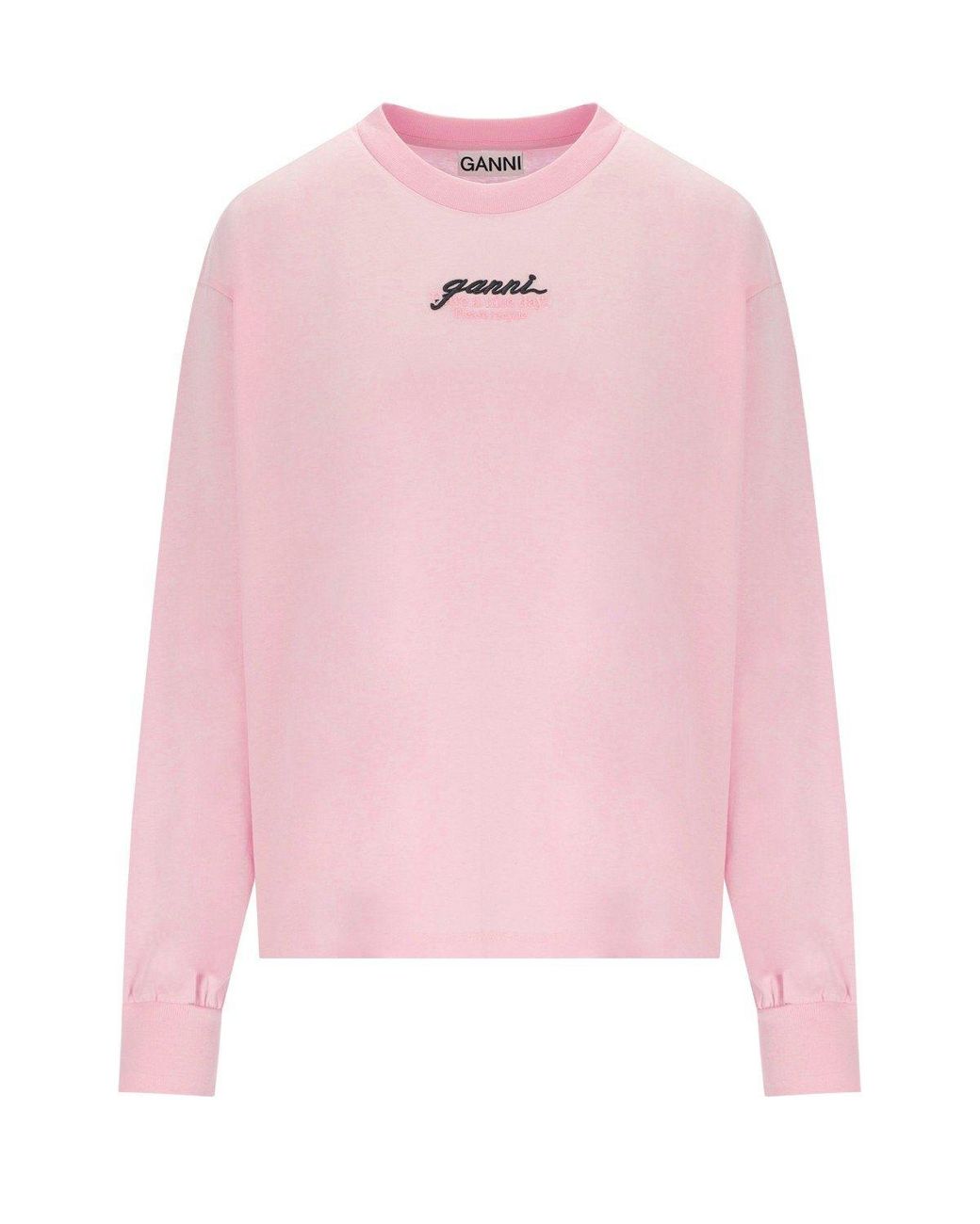 Ganni Pink Long-Sleeved Shirt