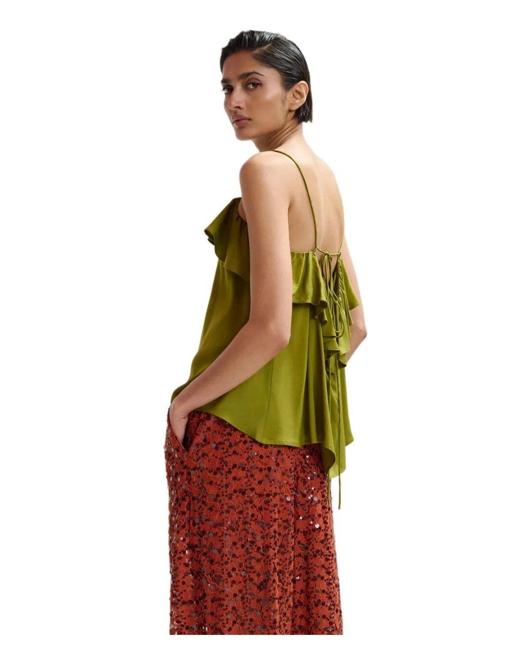 Essentiel Antwerp Green Janielle Top