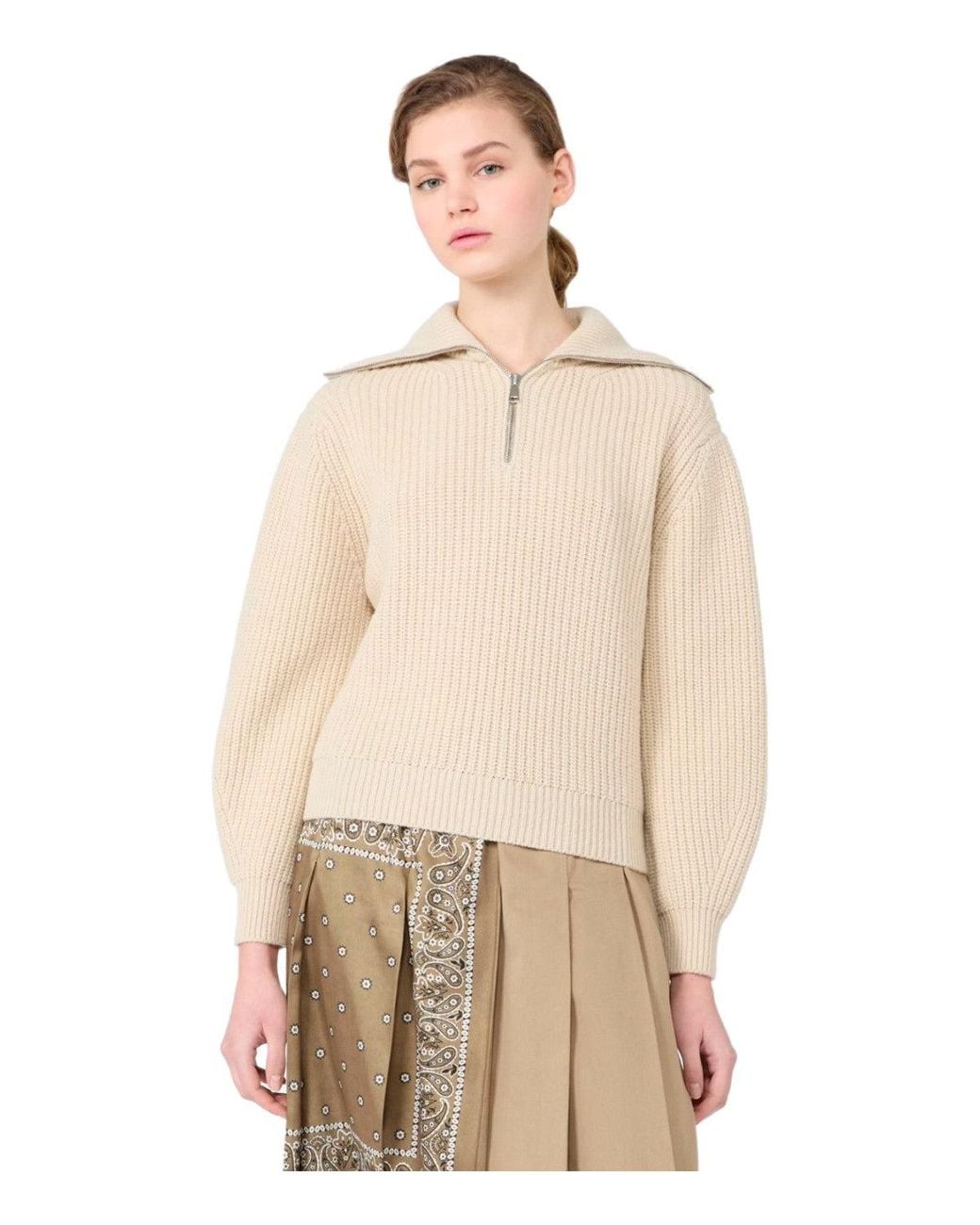 Weekend by Maxmara Natural Sweater Laser Cream