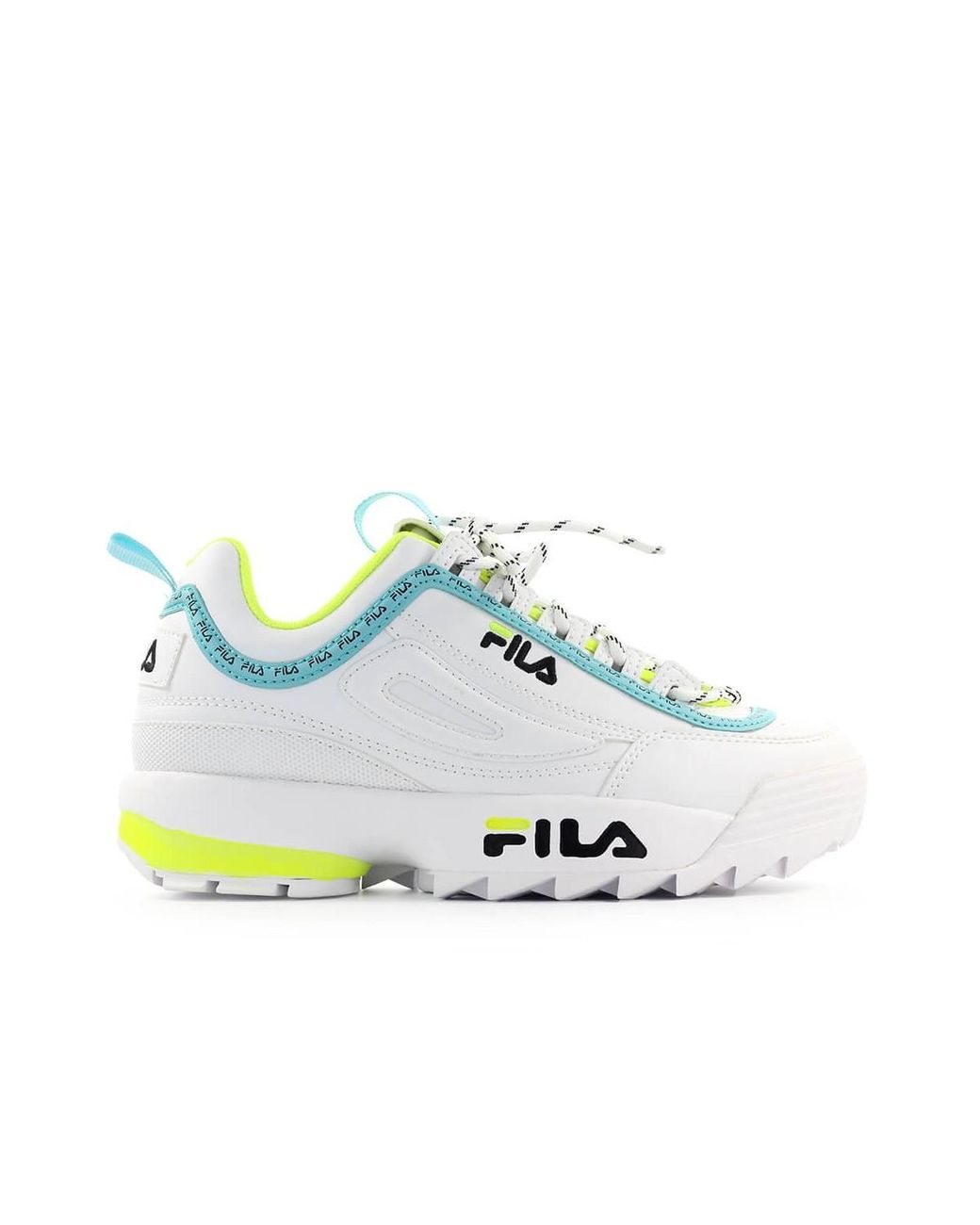 Baskets Disruptor Logo Low Wmn Fluo Fila en coloris Blanc | Lyst